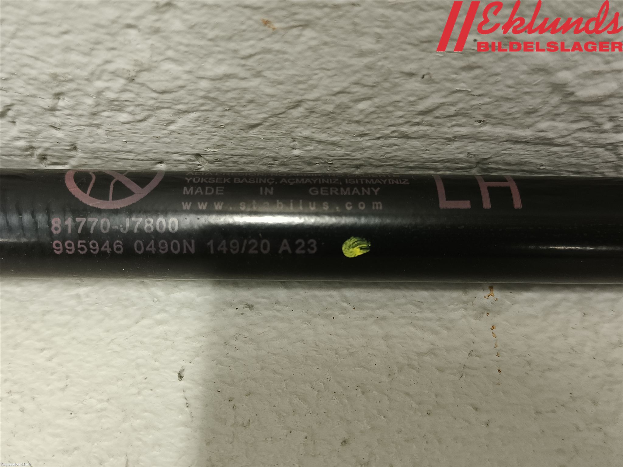 Kia XCEED 19- Gasfjäder Baklucka