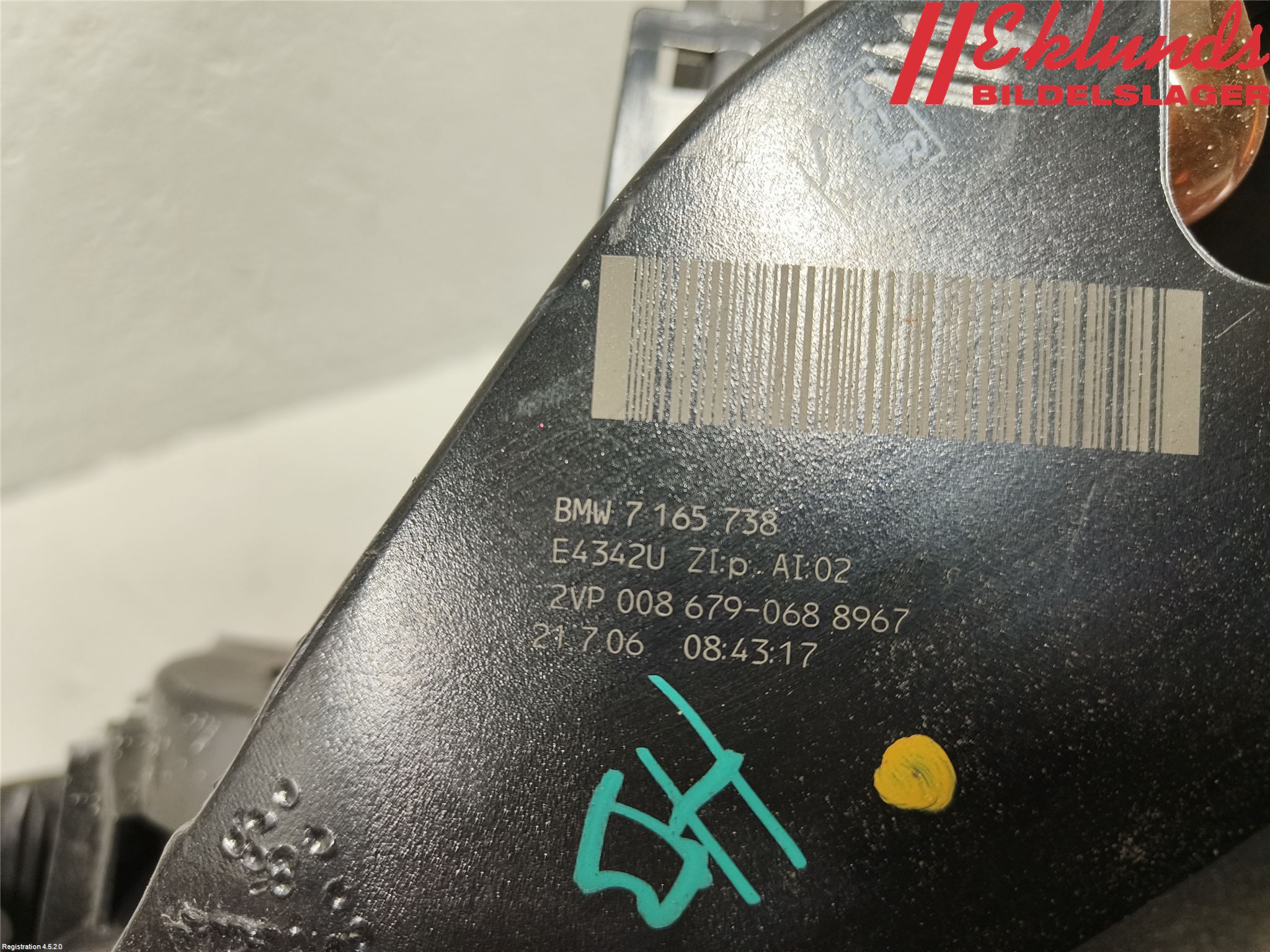 BMW 5 E60/61 Sed/Tou 02-10 Bakljus Höger