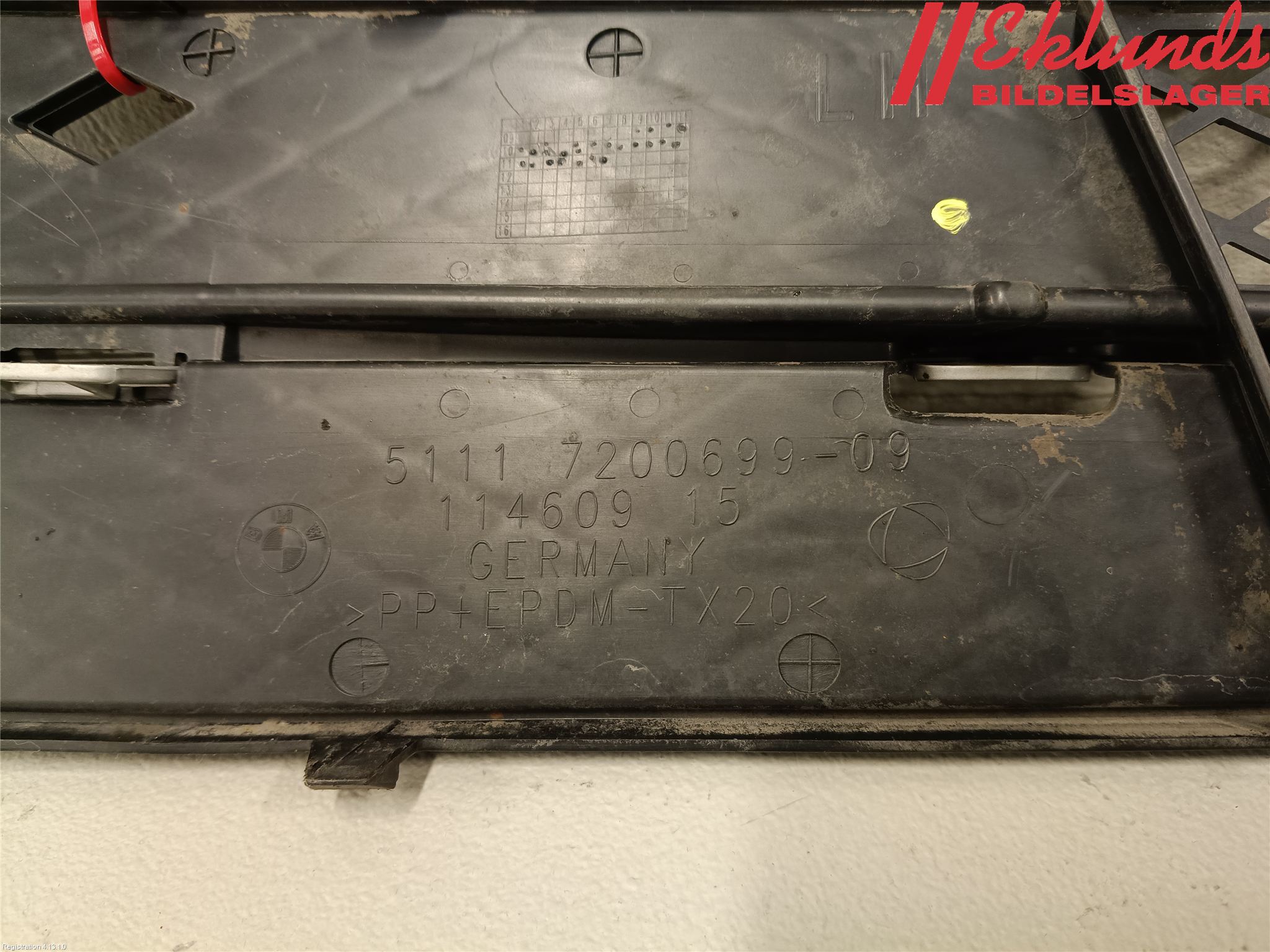 BMW 5 F10/F11/F18 09-17 Stöt Utfyllnad-List-Grill