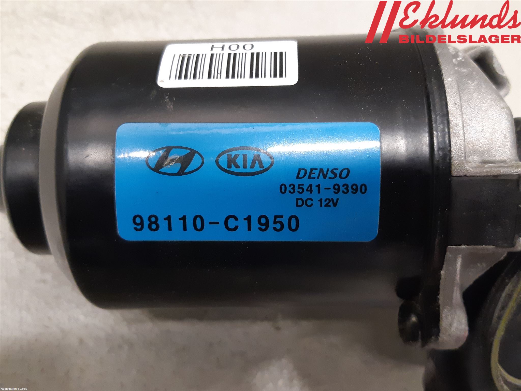Kia STONIC 18->> Torkarmotor Vindruta