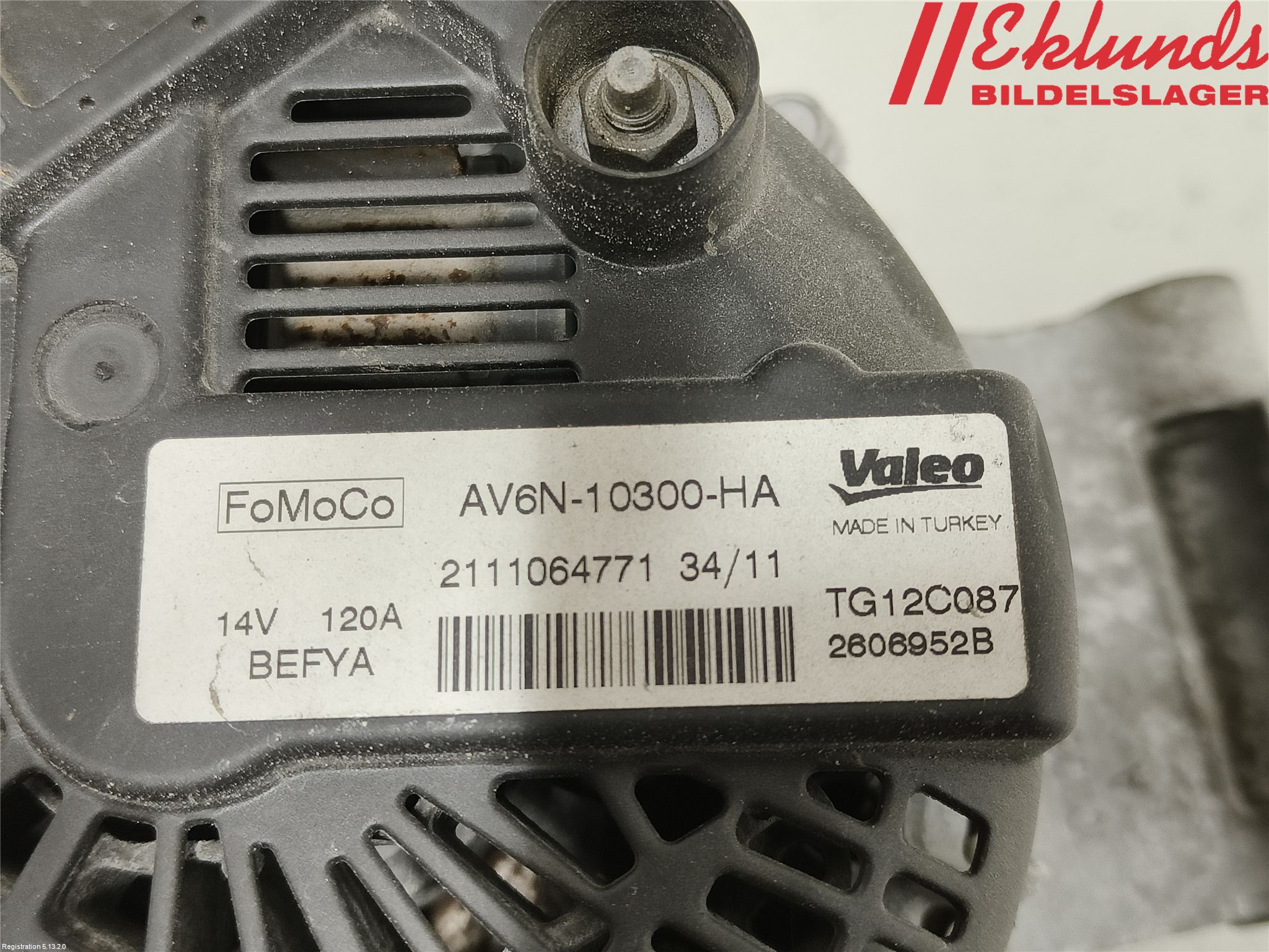 Ford FIESTA 09-12 Generator