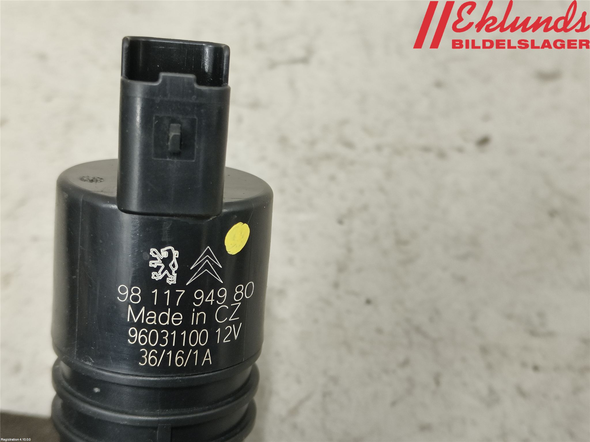 Peugeot EXPERT/E-EXPERT 17- Spolarpump Vindruta