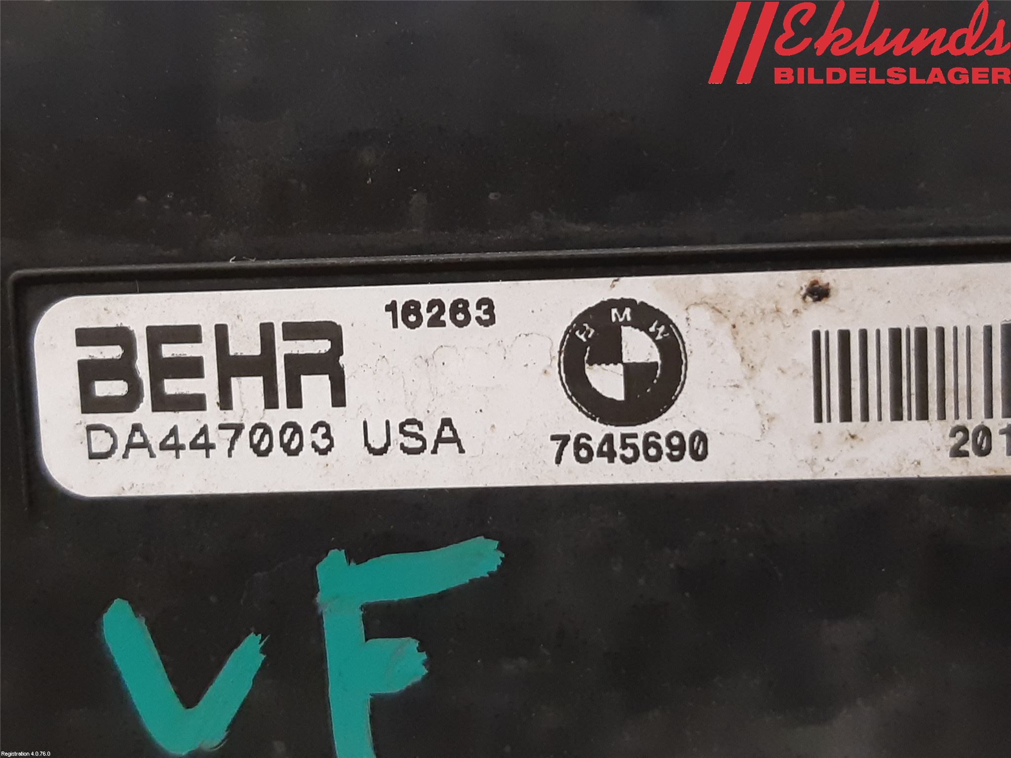 BMW X6 F16 14-19 Front Övrigt