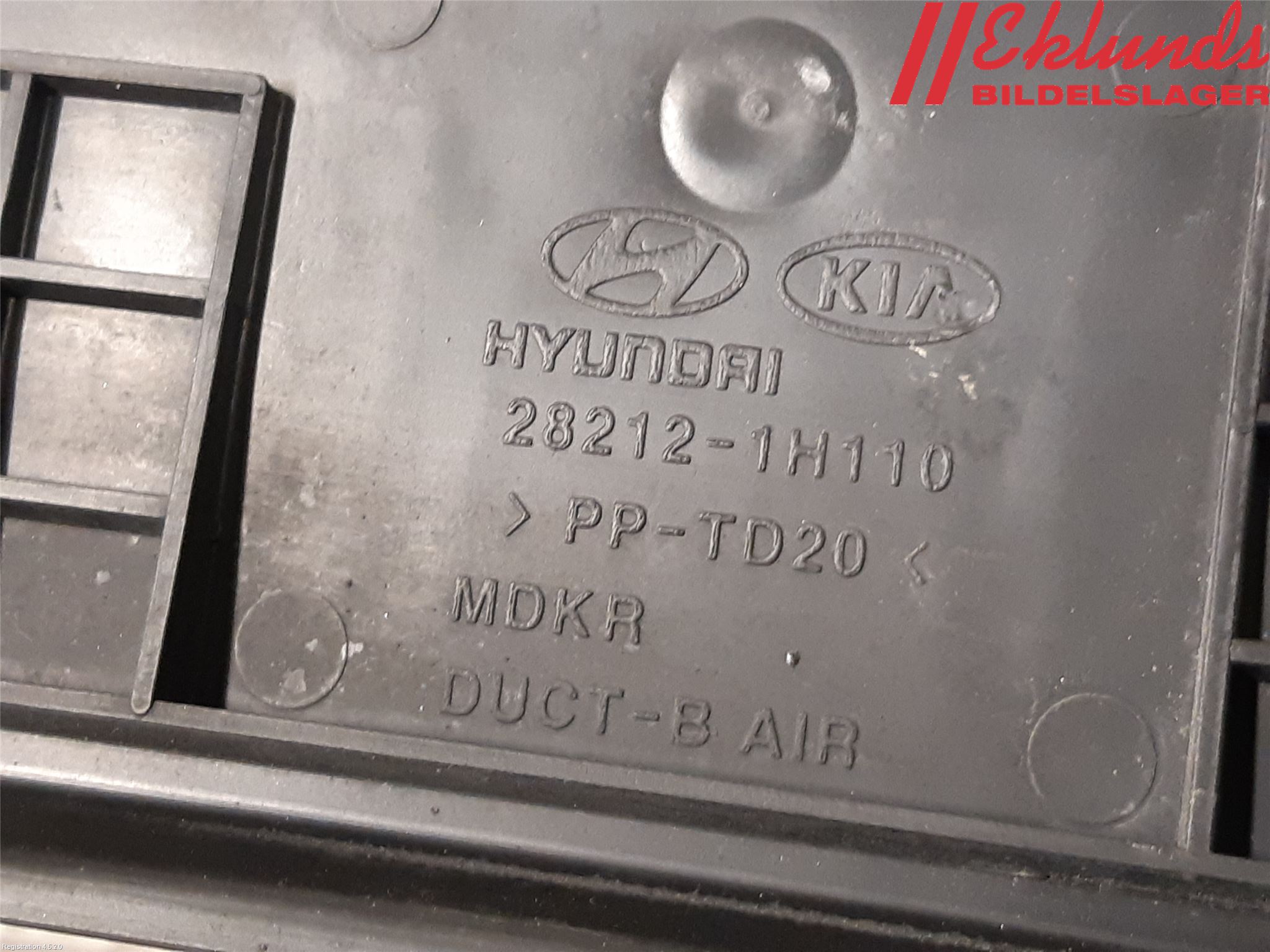 Kia CEED 06-12 Förg-Bälg-Rör Mot Luftr