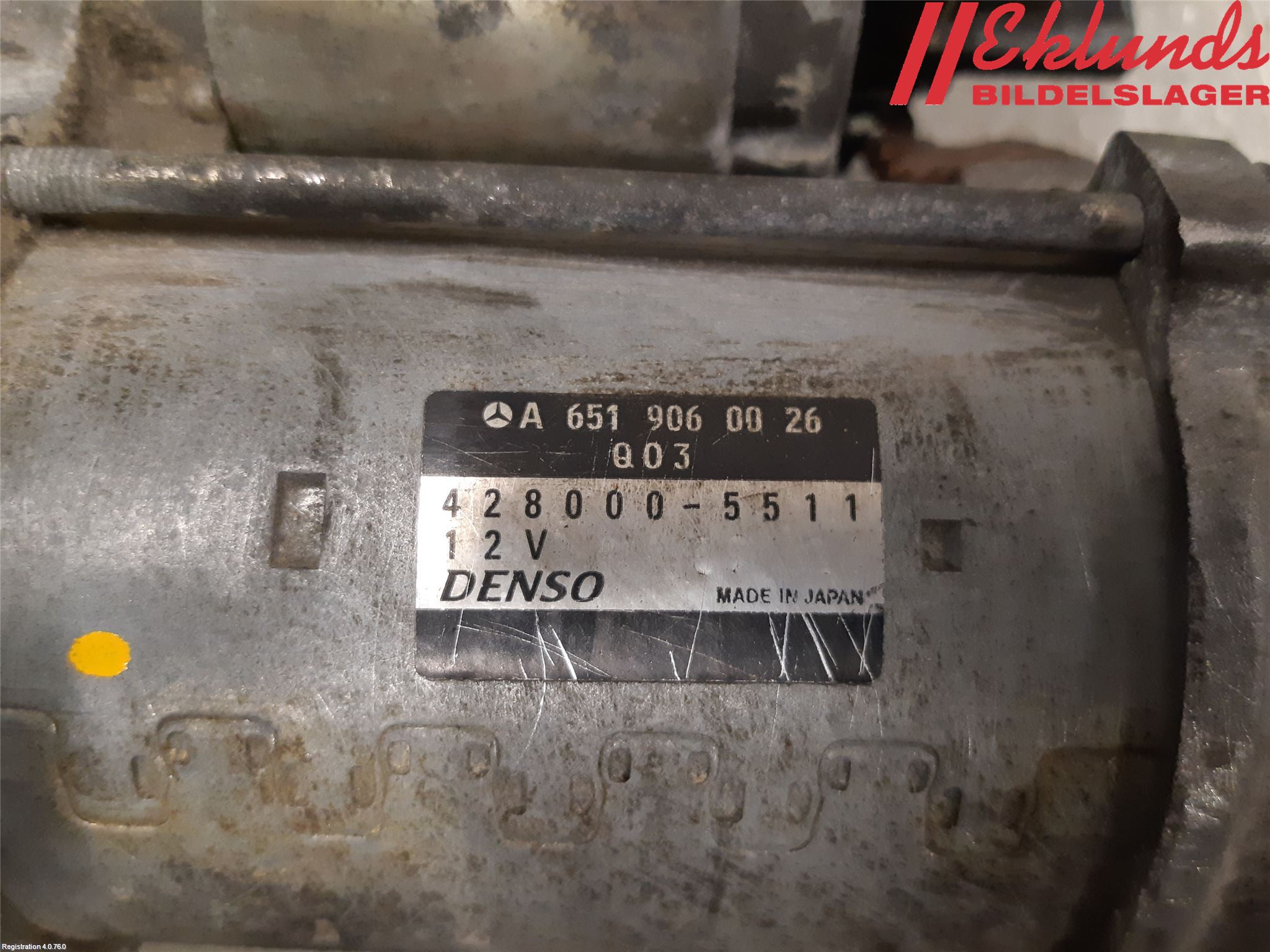 Mercedes-Benz MB SPRINTER (W906) 06-18 Startmotor Diesel