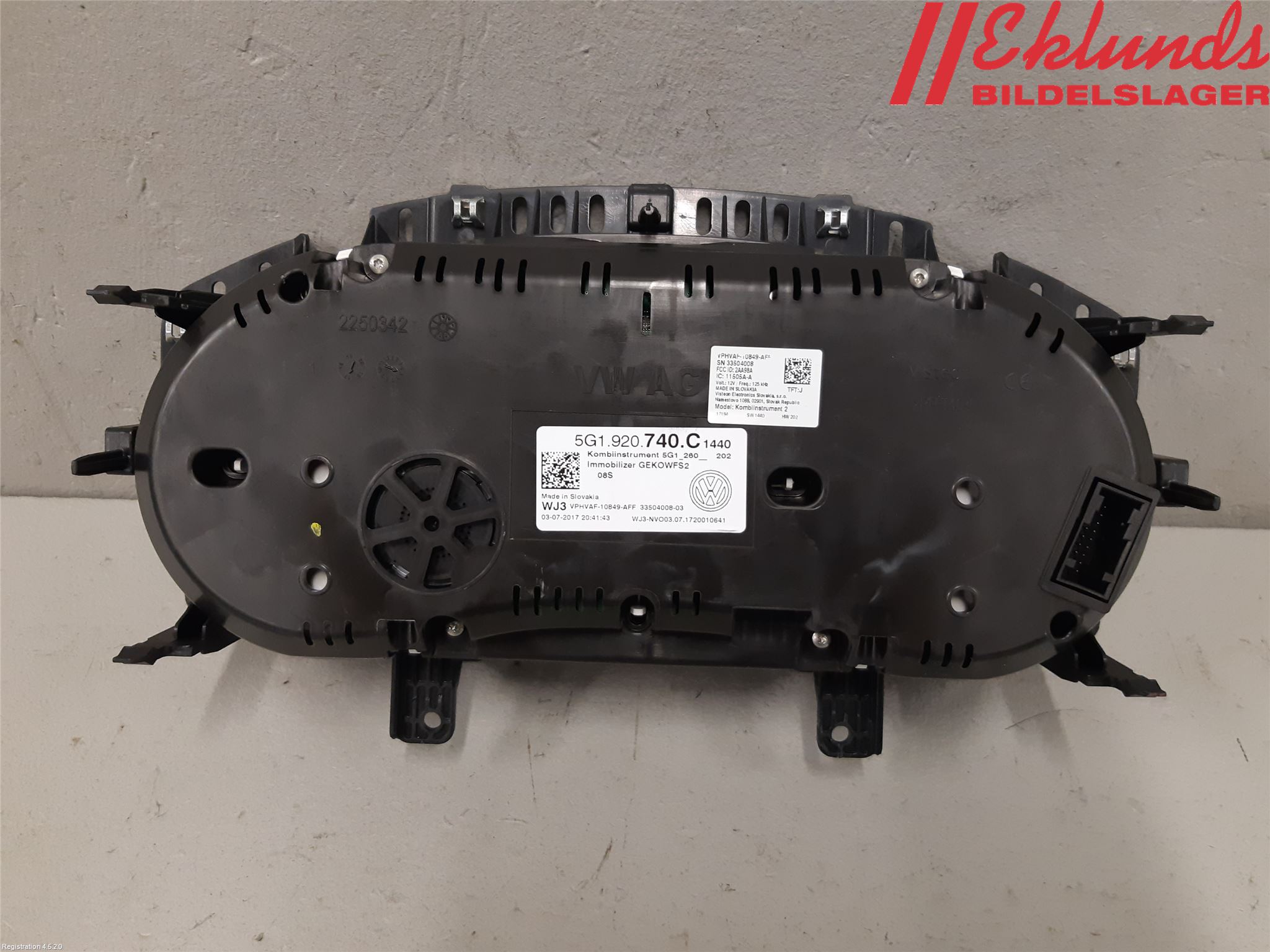 Volkswagen VW GOLF / E-GOLF VII 13-20 Instrument Komb