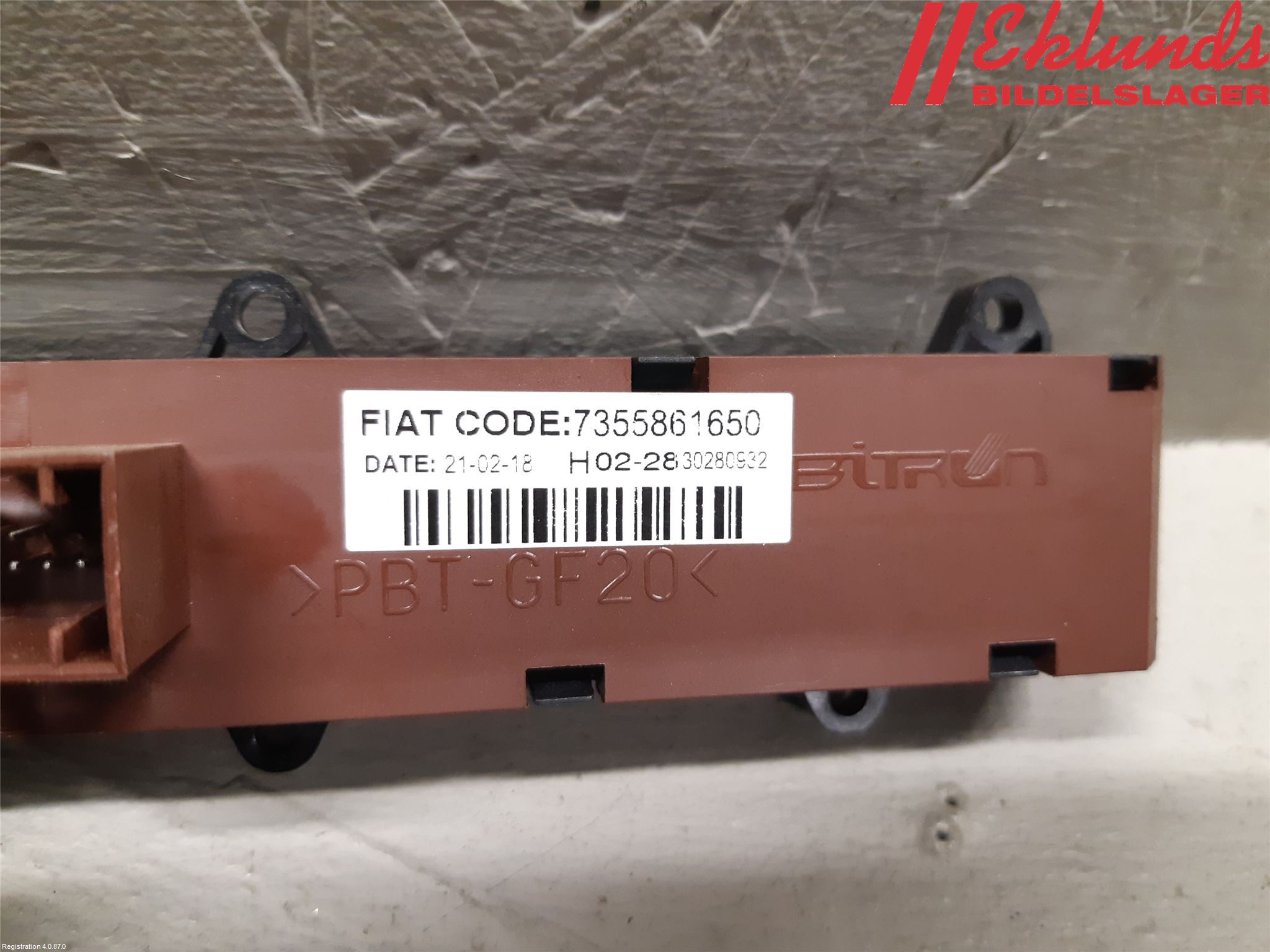 Fiat DUCATO 15-23 Strömställare Varnings