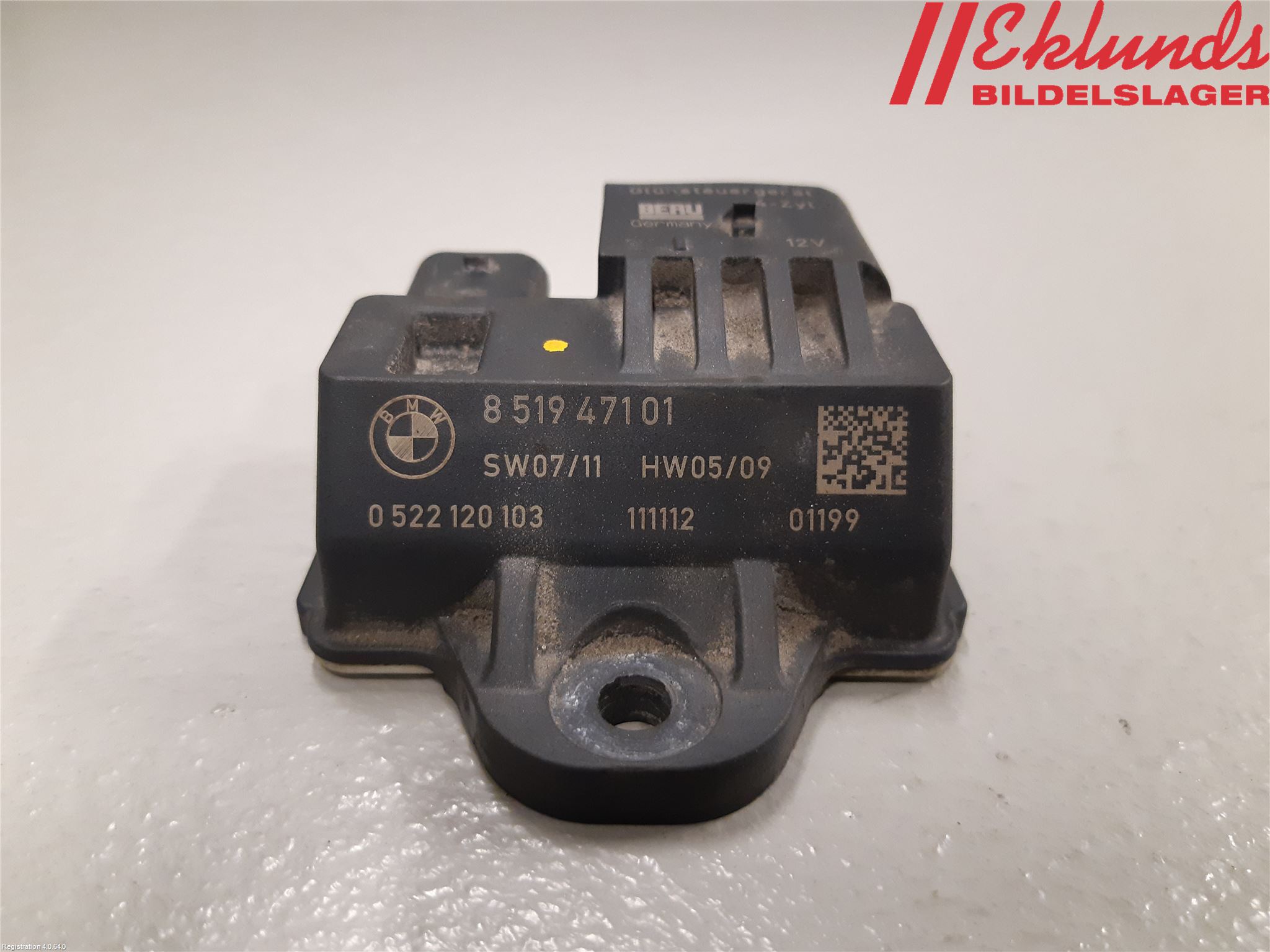 BMW 3 E90/91 SED/TOU 05-12 Relä Glödning Diesel