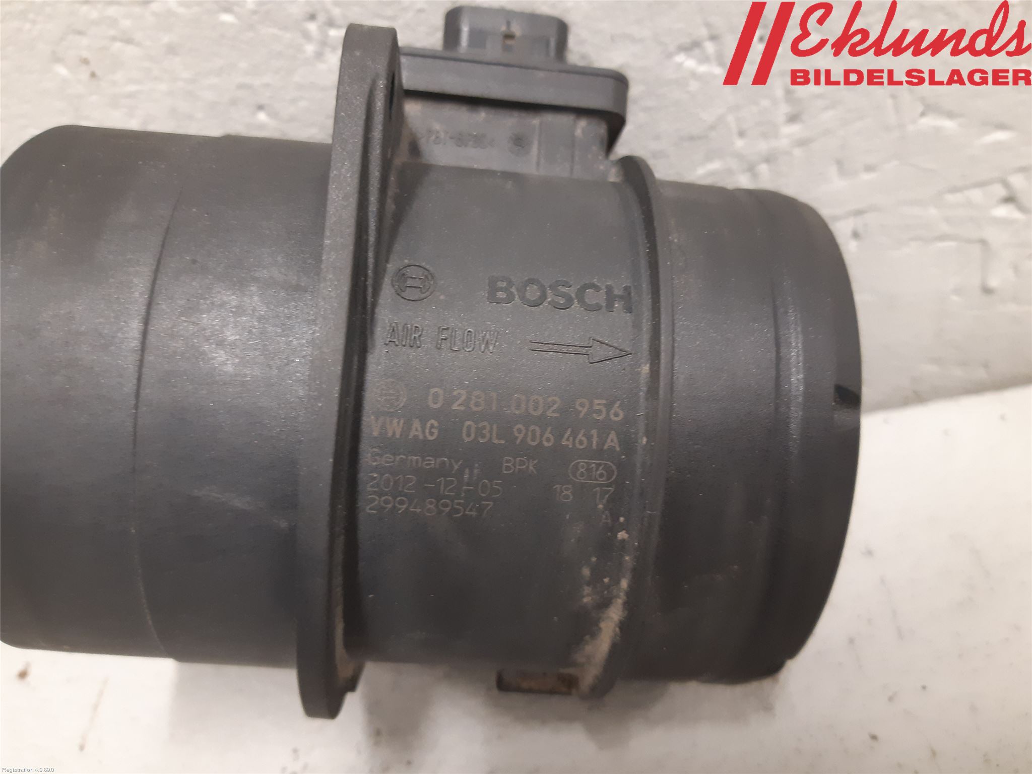 Volkswagen VW CRAFTER 06-16 Injluftmassamätare
