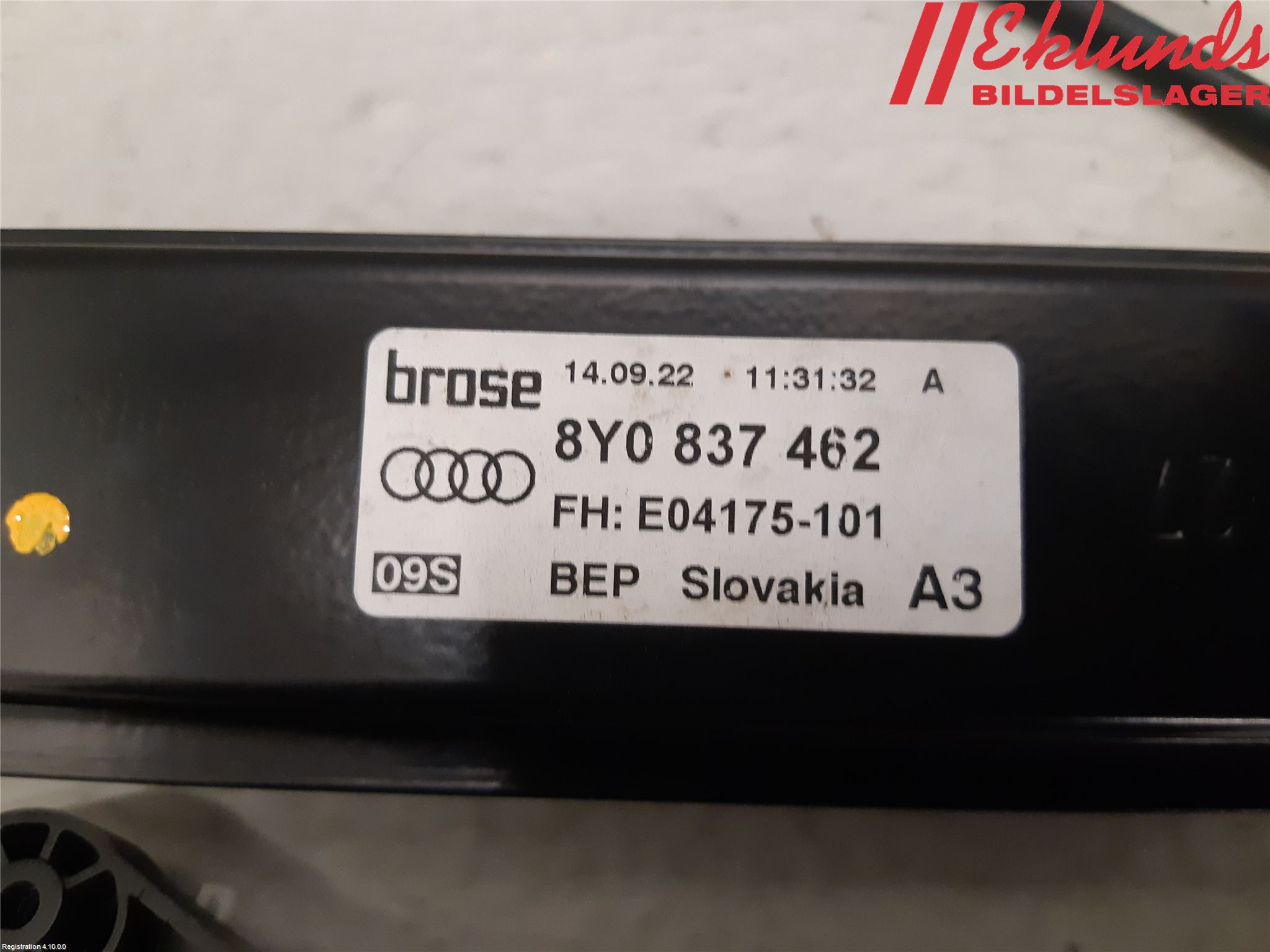 Audi A3/S3 8Y 21- Fönsterhissmekanism