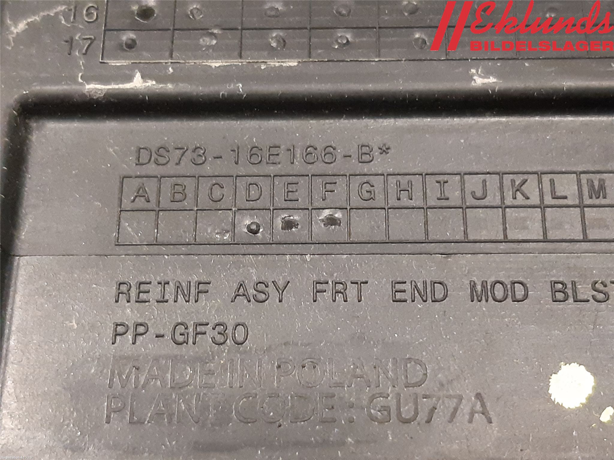 Ford MONDEO 15-22 Frontplåt