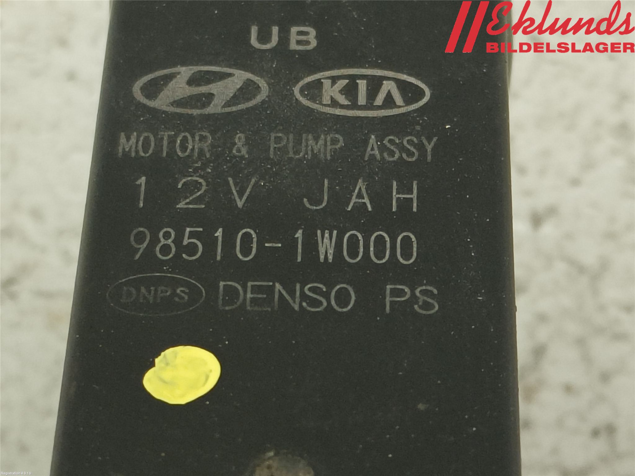 Kia CEED 12-18 Spolarpump Vindruta