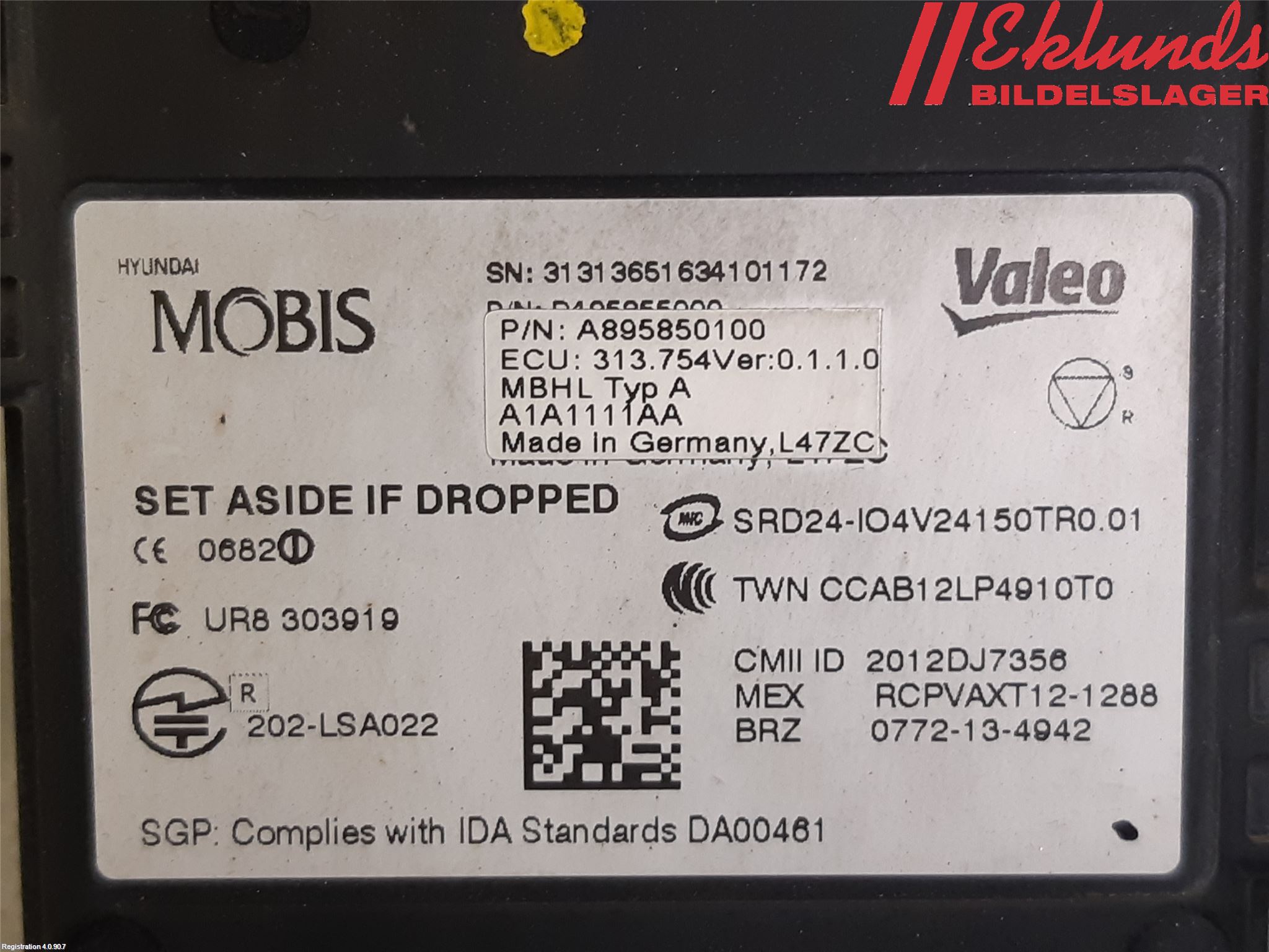 Kia OPTIMA 16-20 Sensor Aktivt Kollisionsskydd