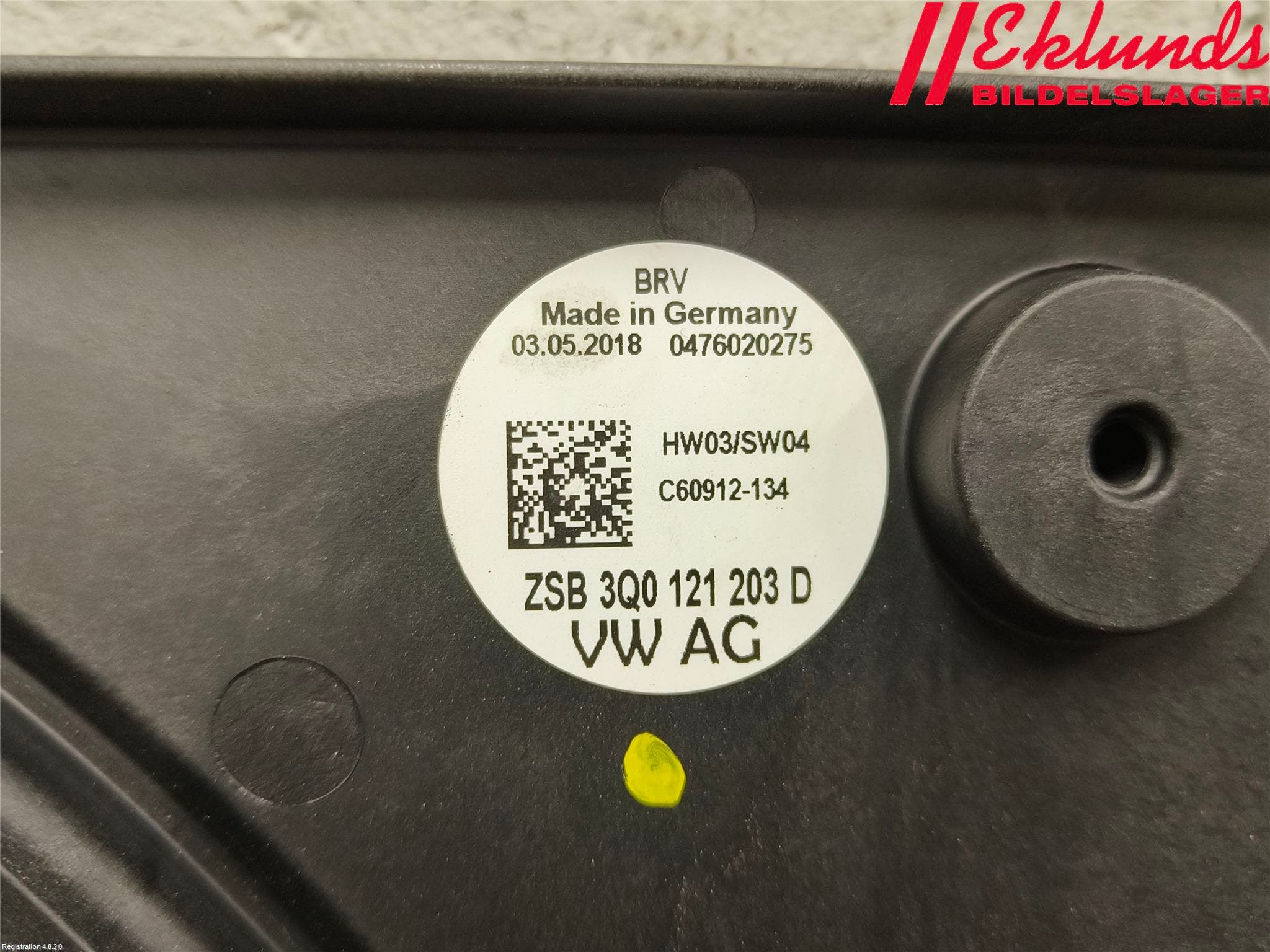 Volkswagen VW PASSAT 15-19 Kylfläkt El