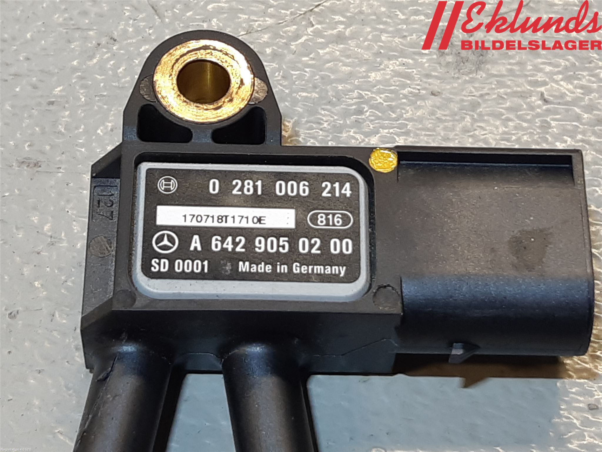 Mercedes-Benz MB VITO/V-KLASS (W640,W447,W448) 14- Givare Temp-Tryck Avgas