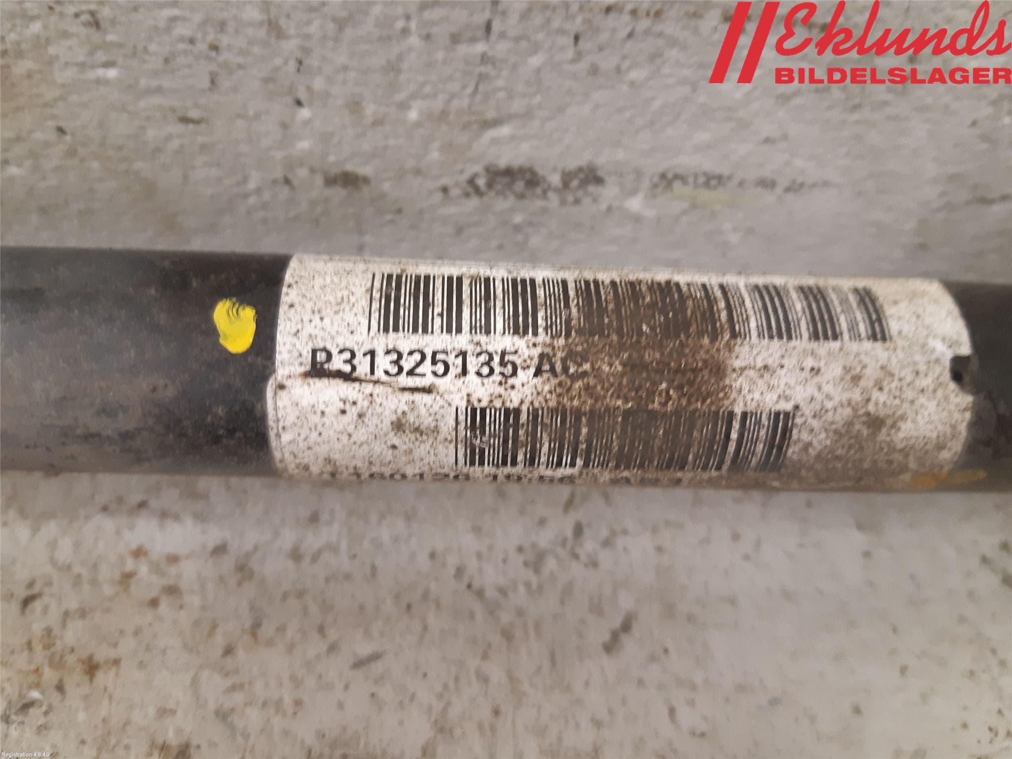 Volvo V70 14-16 Drivaxel Bak Vä-Hö