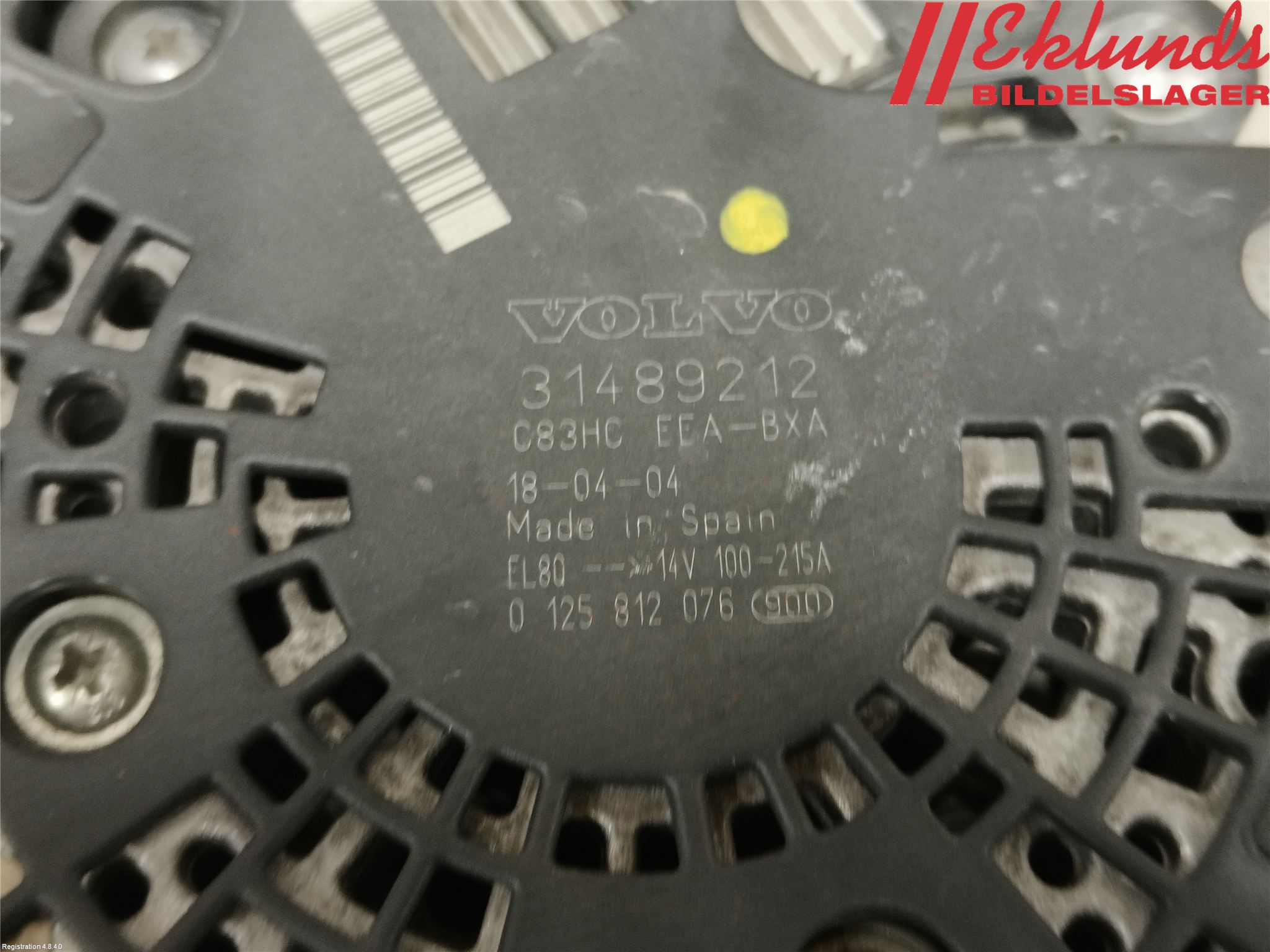 Volvo V60 14-18 Generator