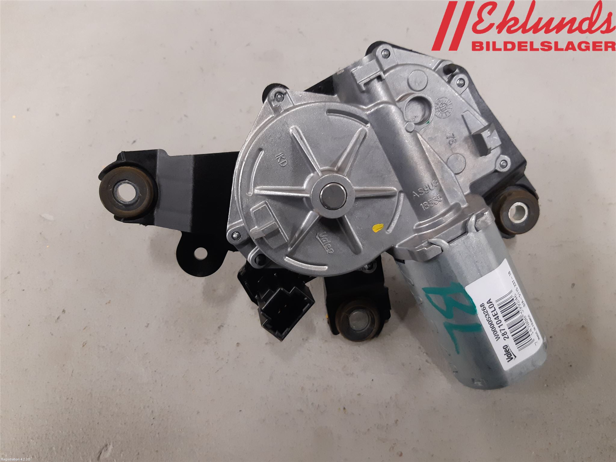 Nissan QASHQAI 17-21 Torkarmotor Baklucka
