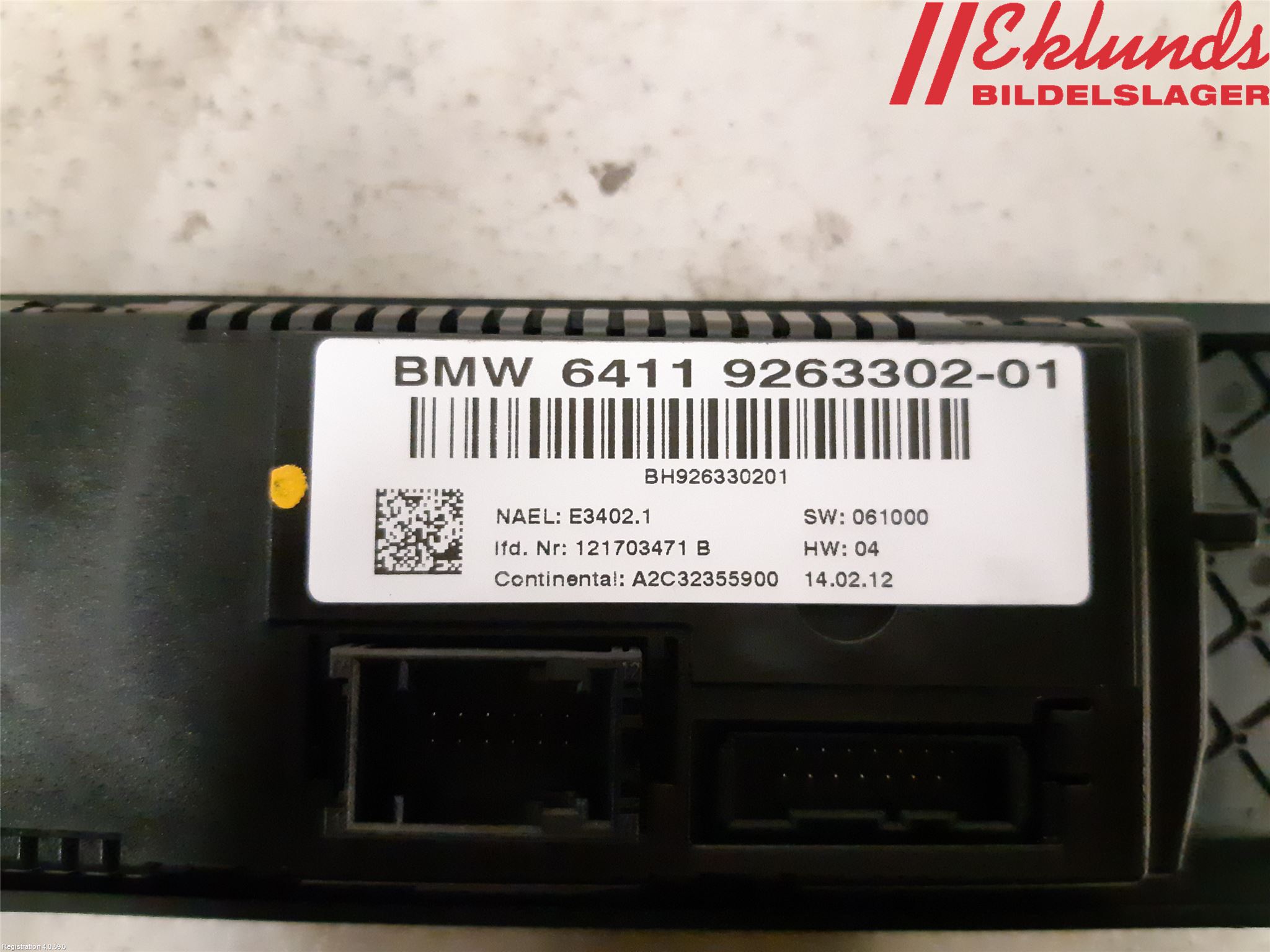 BMW 3 E90/91 SED/TOU 05-12 Ac Styrenhet Ac Manöveren