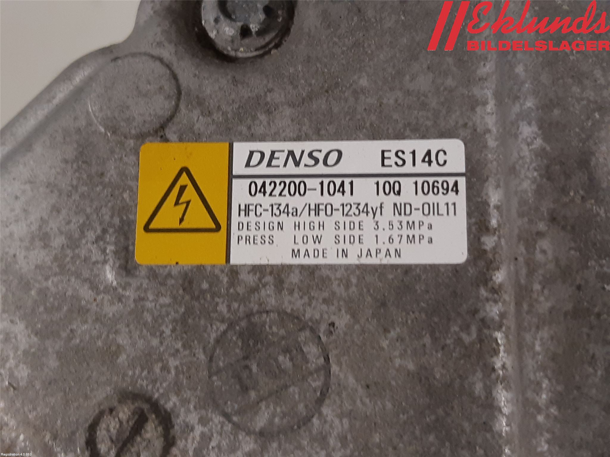 Toyota YARIS XP130 12-14 Ac Kompressor