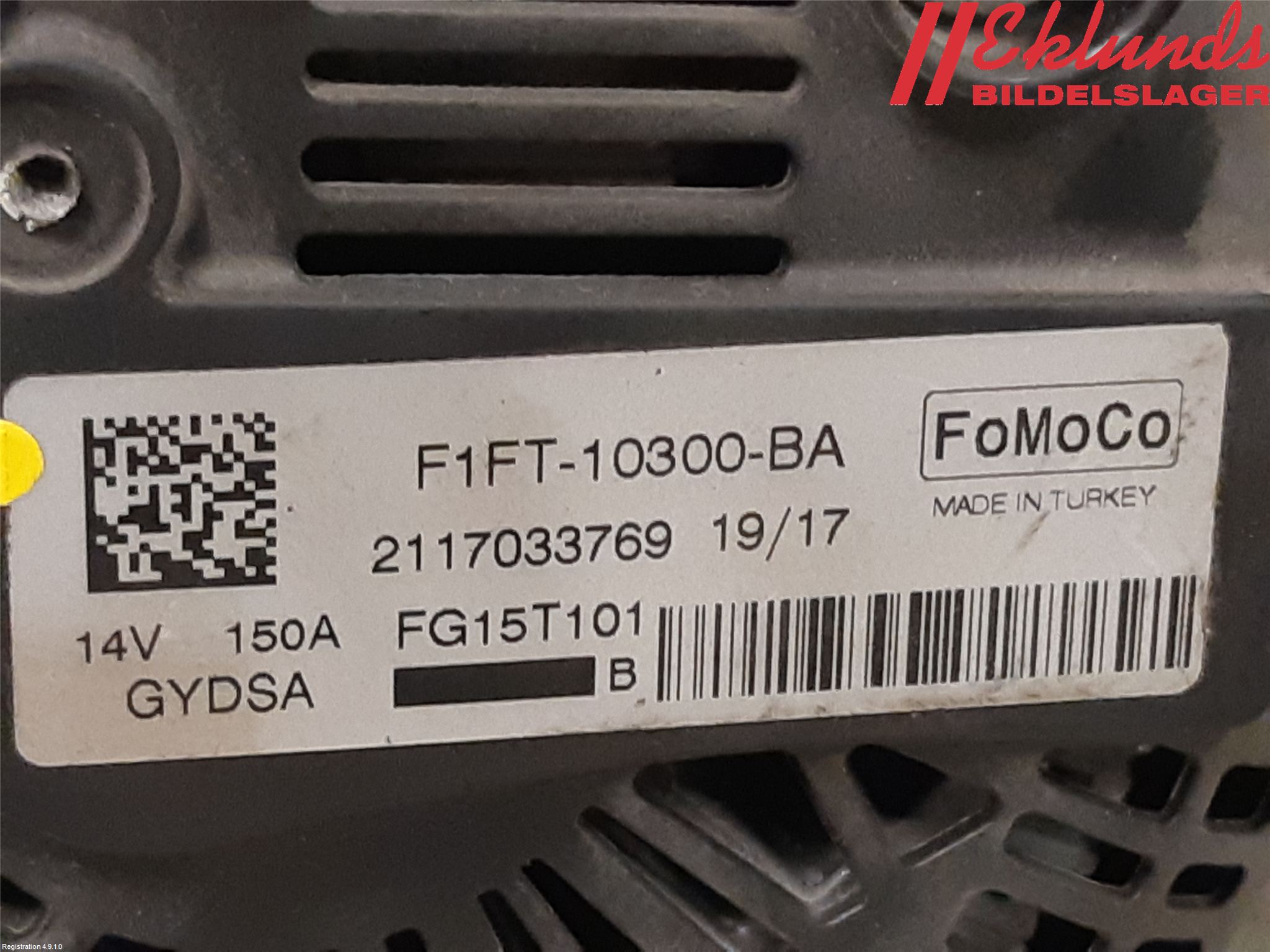 Ford KUGA 17-19 Generator