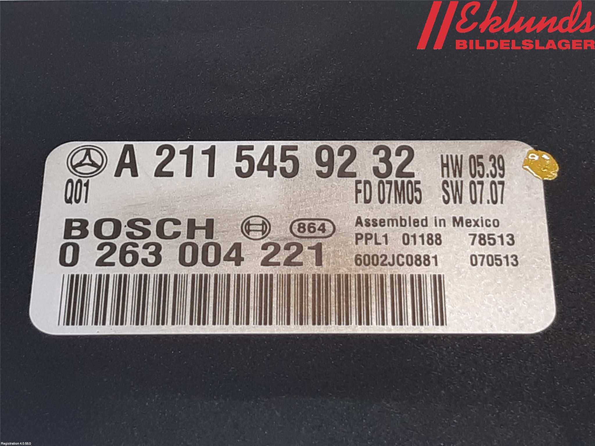 Mercedes-Benz MB E-KLASS (W211) 02-09 Styrenhet Parkeringshjälp