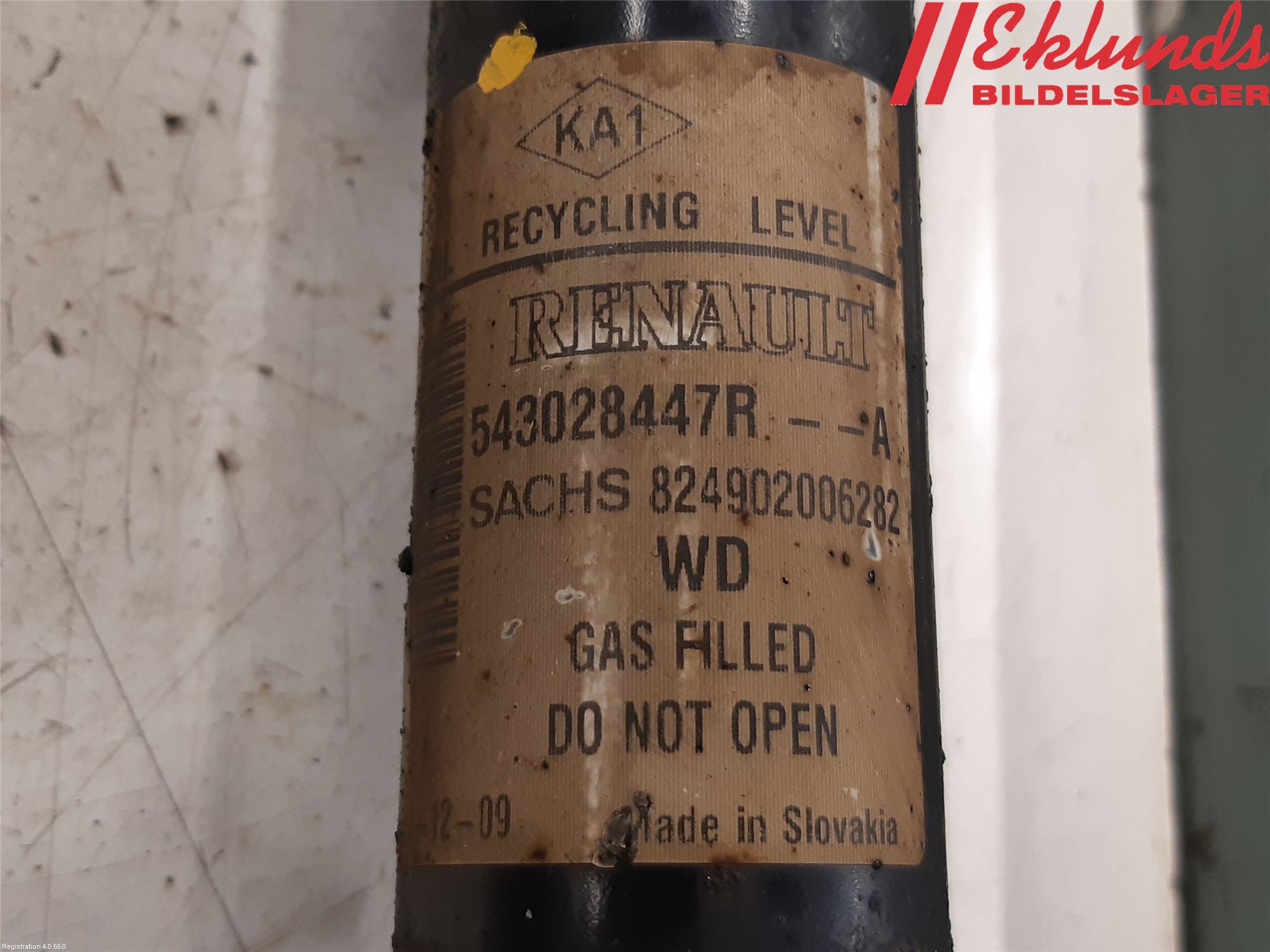 Dacia LODGY 12-18 Fjäderben Fram Höger