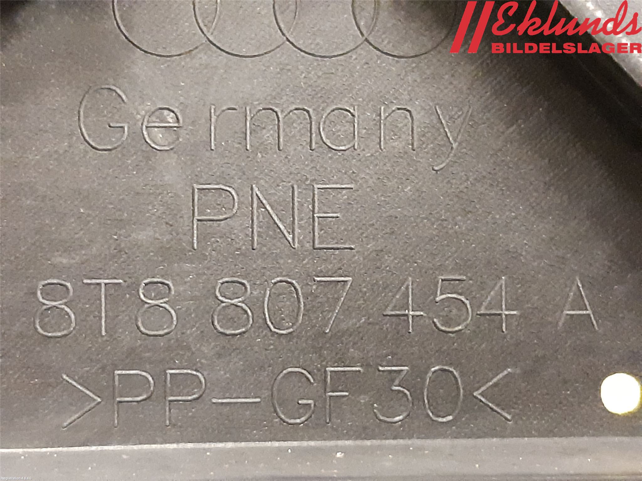 Audi A5 07-16 Stötfångarfäste Bak Hö