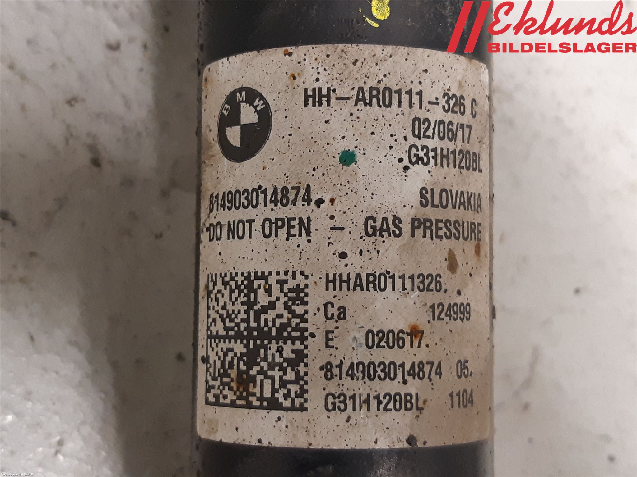BMW 5 G30/G31/F90 17-23 Fjäderben Bak Vänster