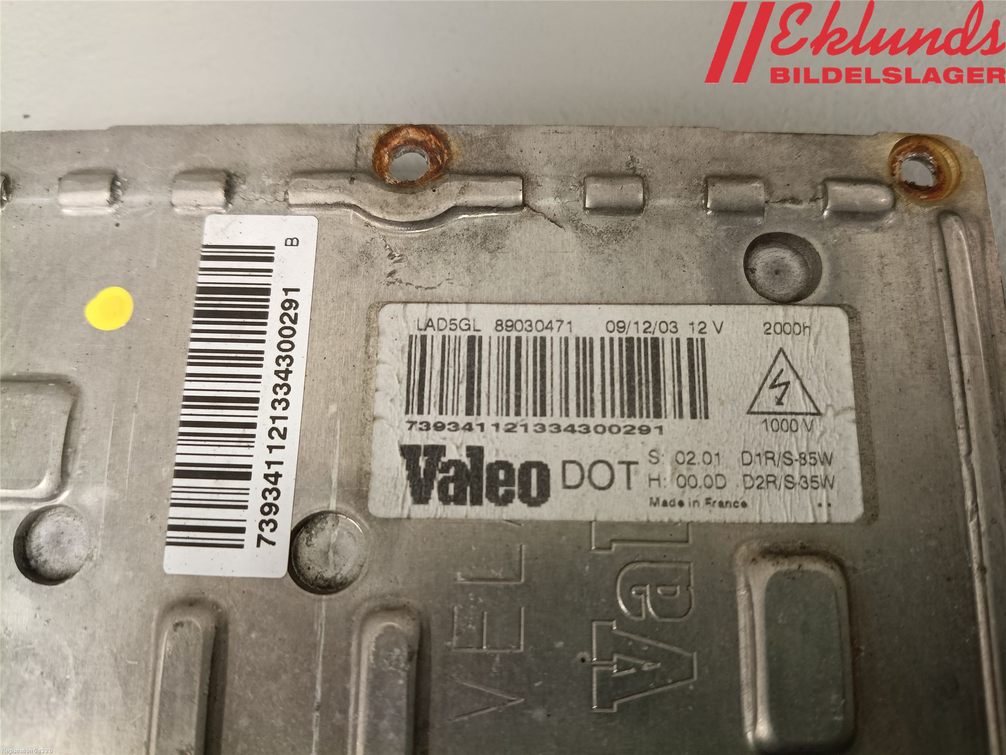 Volvo S60 01-04 Styrenhet Strålkastare