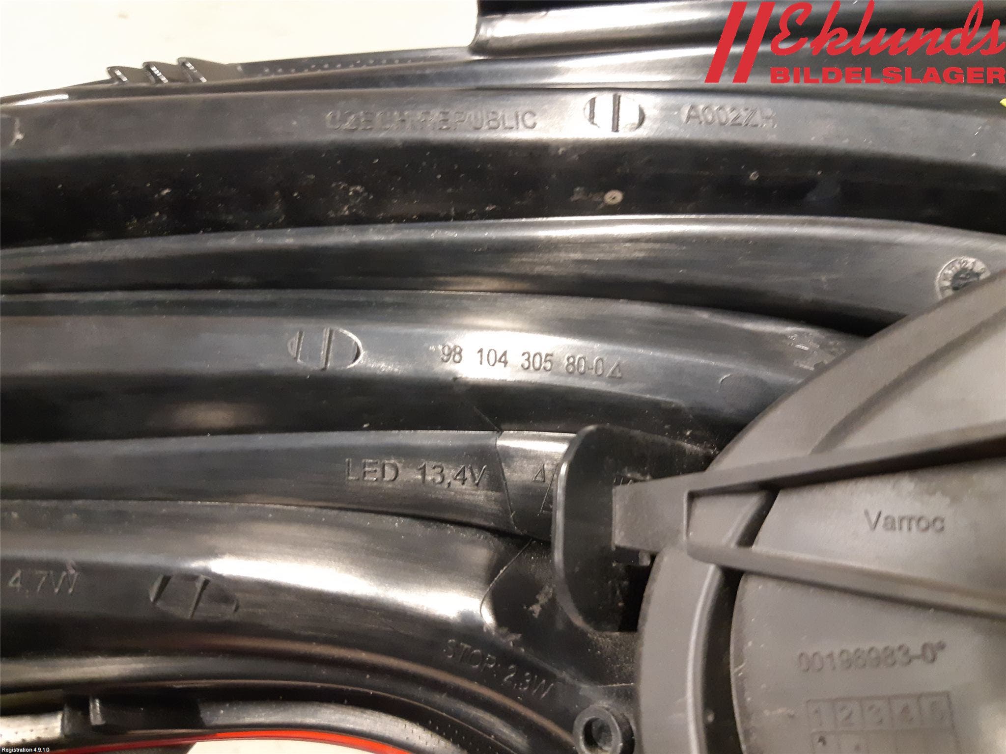 Peugeot PEUGOT 208 16-19 Bakljus Höger