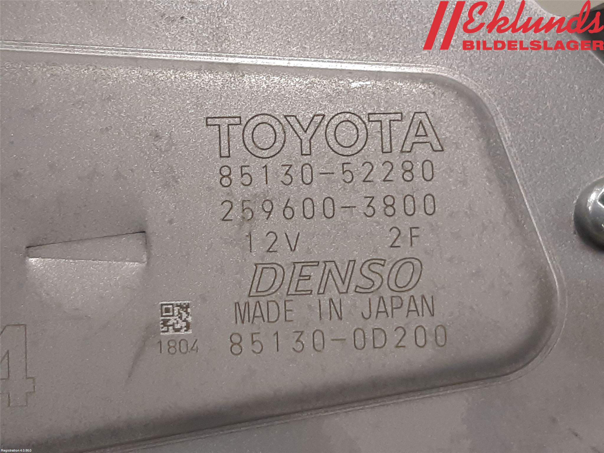 Toyota YARIS CROSS XP21 21- Torkarmotor Baklucka