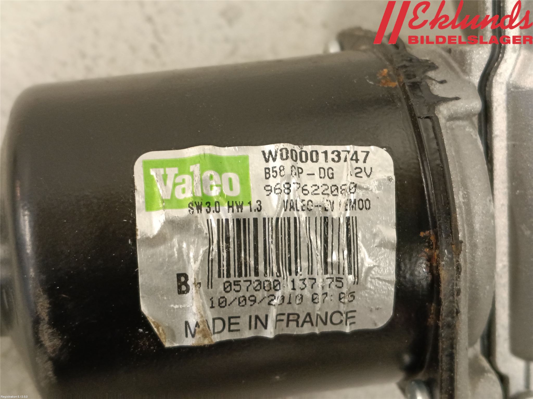 Citroen C4 GRAND PICASSO 07-13 Torkarmotor Vindruta