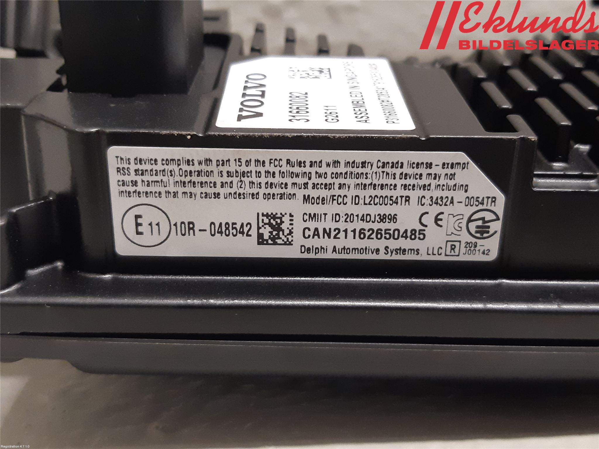 Volvo XC90/RECHARGE 16- Sensor Aktivt Kollisionsskydd