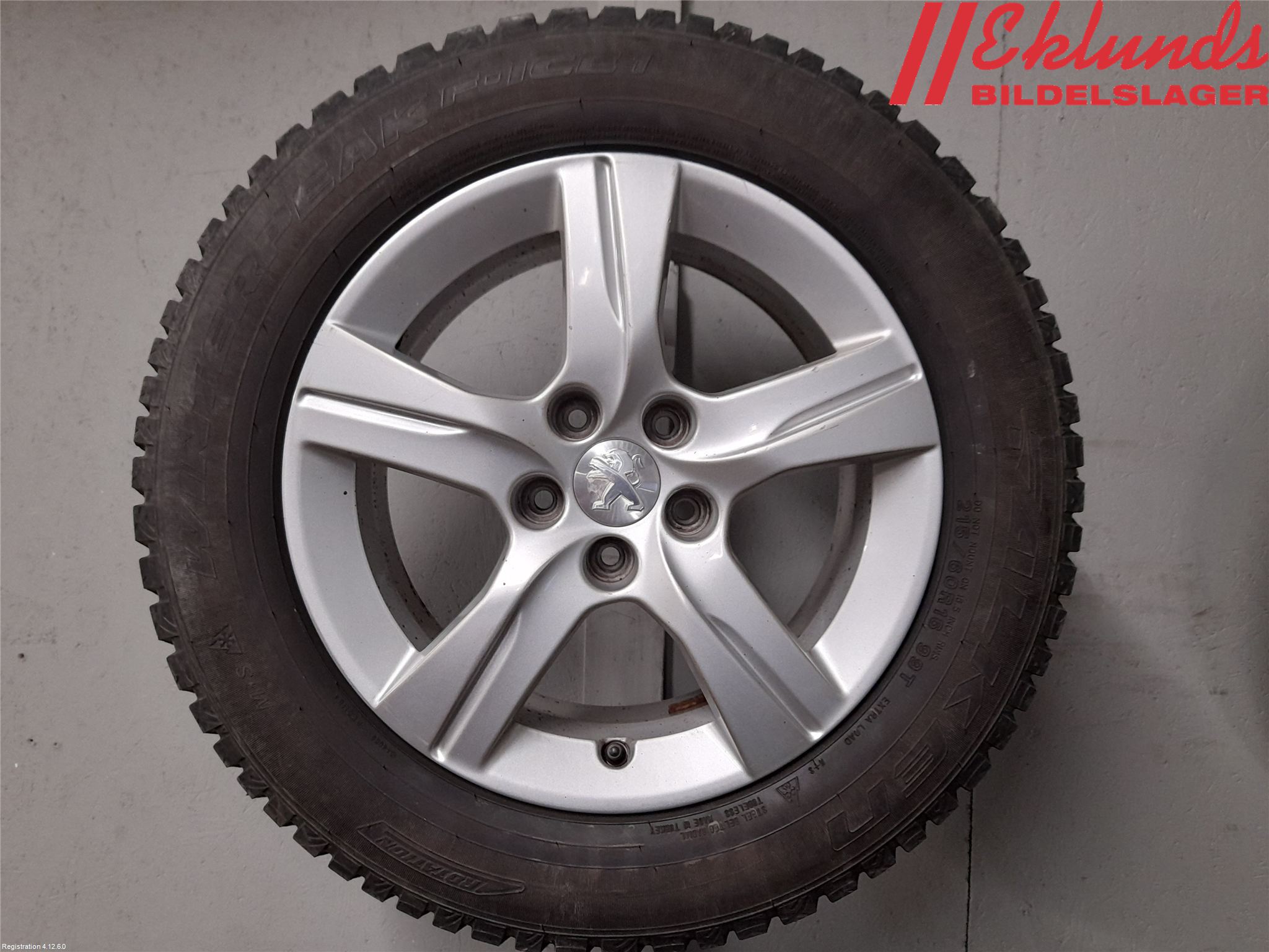 Peugeot 508 11-18 Vinterdäck Alumfälg 4St