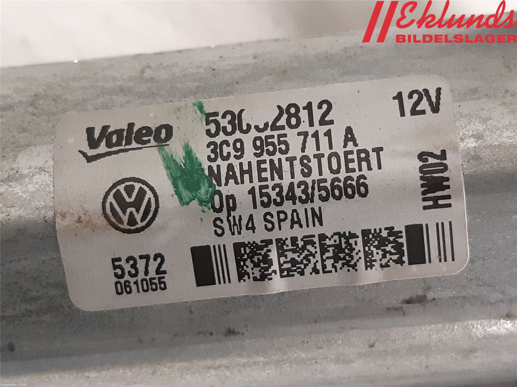 Volkswagen VW PASSAT 11-14 Torkarmotor Baklucka