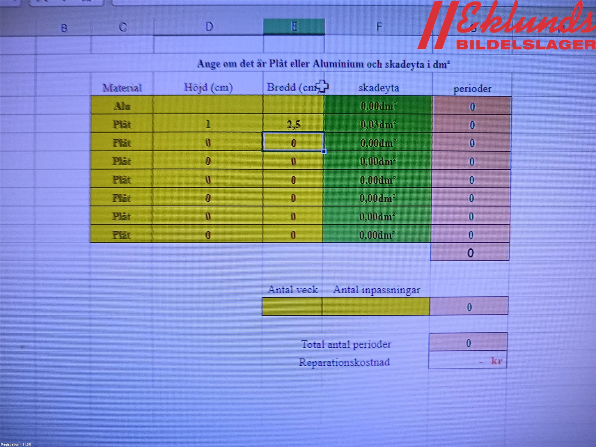 Kia CEED 12-18 Dörr Bak Vänster