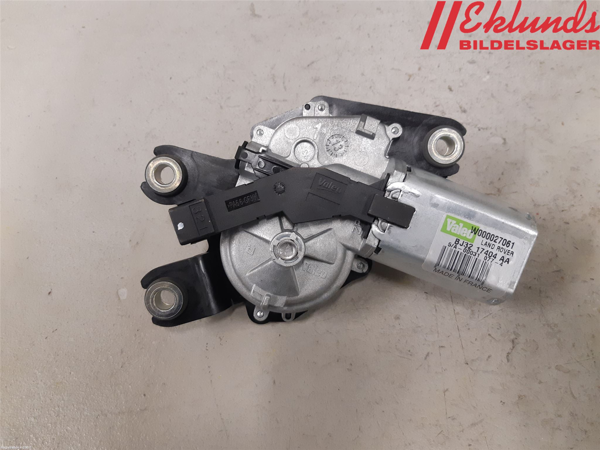 Landrover LAND ROVER RANGE ROVER EVOQUE (L538) 11-18 Torkarmotor Baklucka