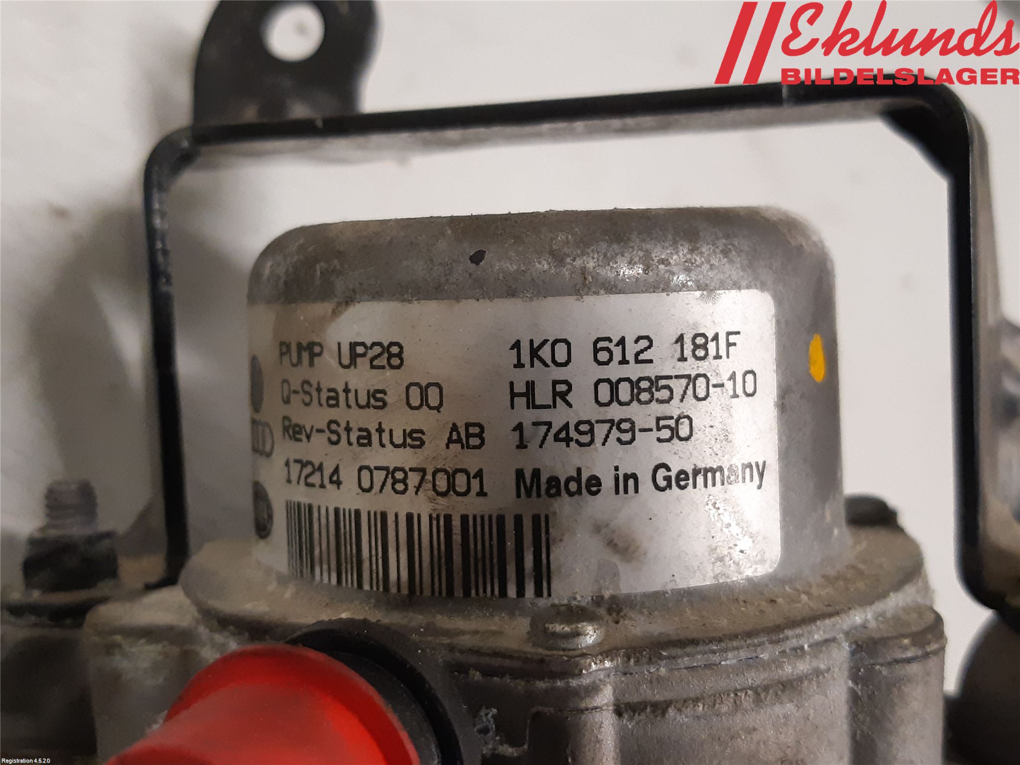 Volkswagen VW GOLF / E-GOLF VII 13-20 Vakuumpump