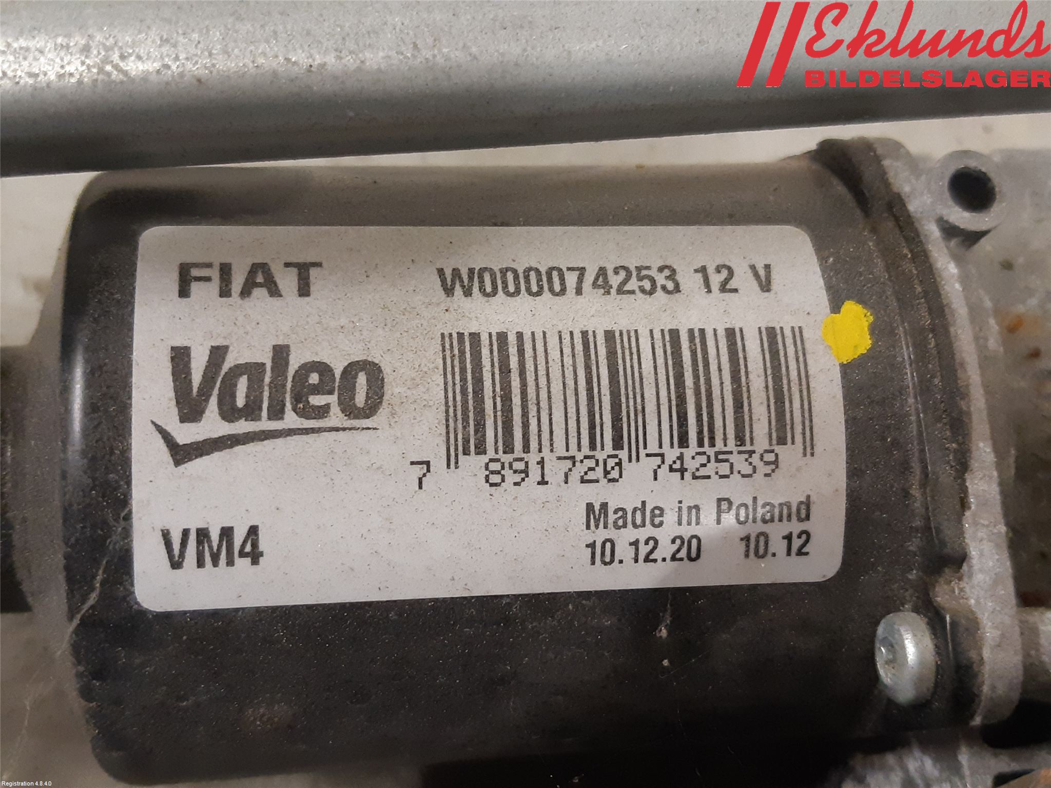 Fiat TIPO/CROSS 16- Torkarmekanism Vindruta