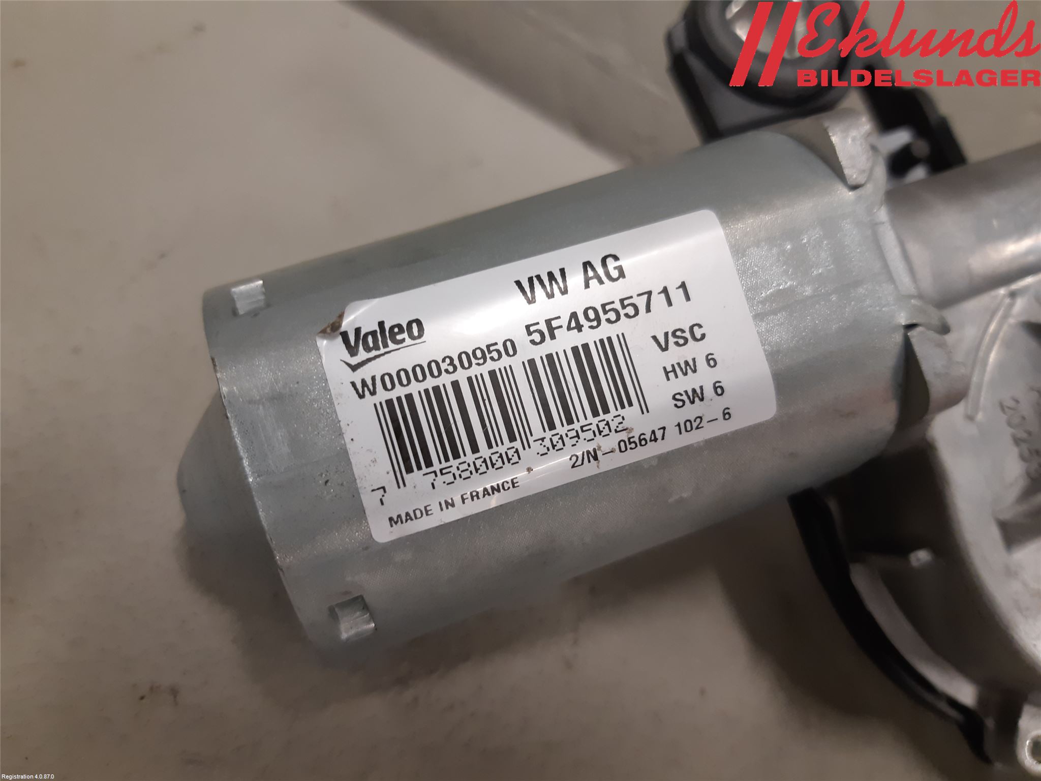 Skoda OCTAVIA (5E) 13-20 Torkarmotor Baklucka