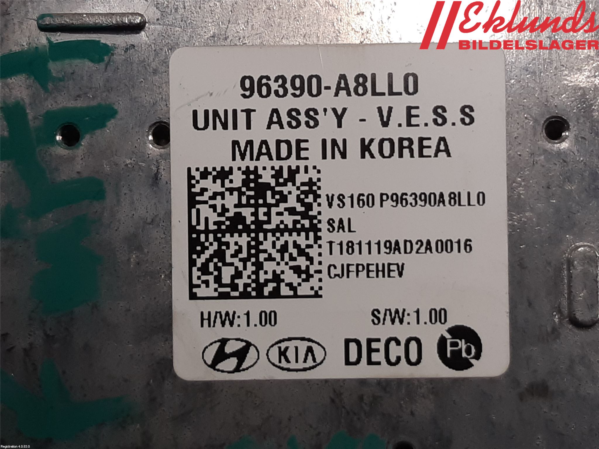 Kia OPTIMA 16-20 Styrenhet Övrigt