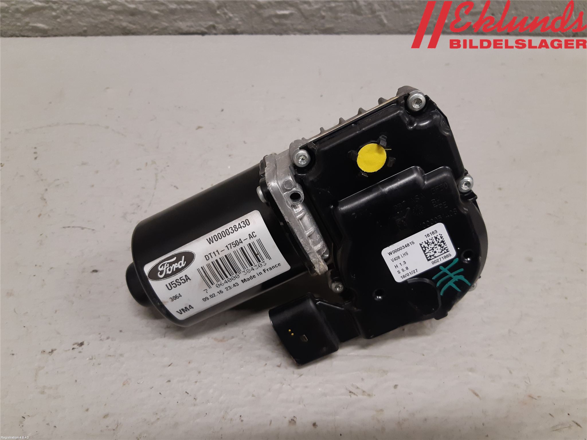 Ford TRANSIT/TOURNEO CONNECT 13-22 Torkarmotor Vindruta