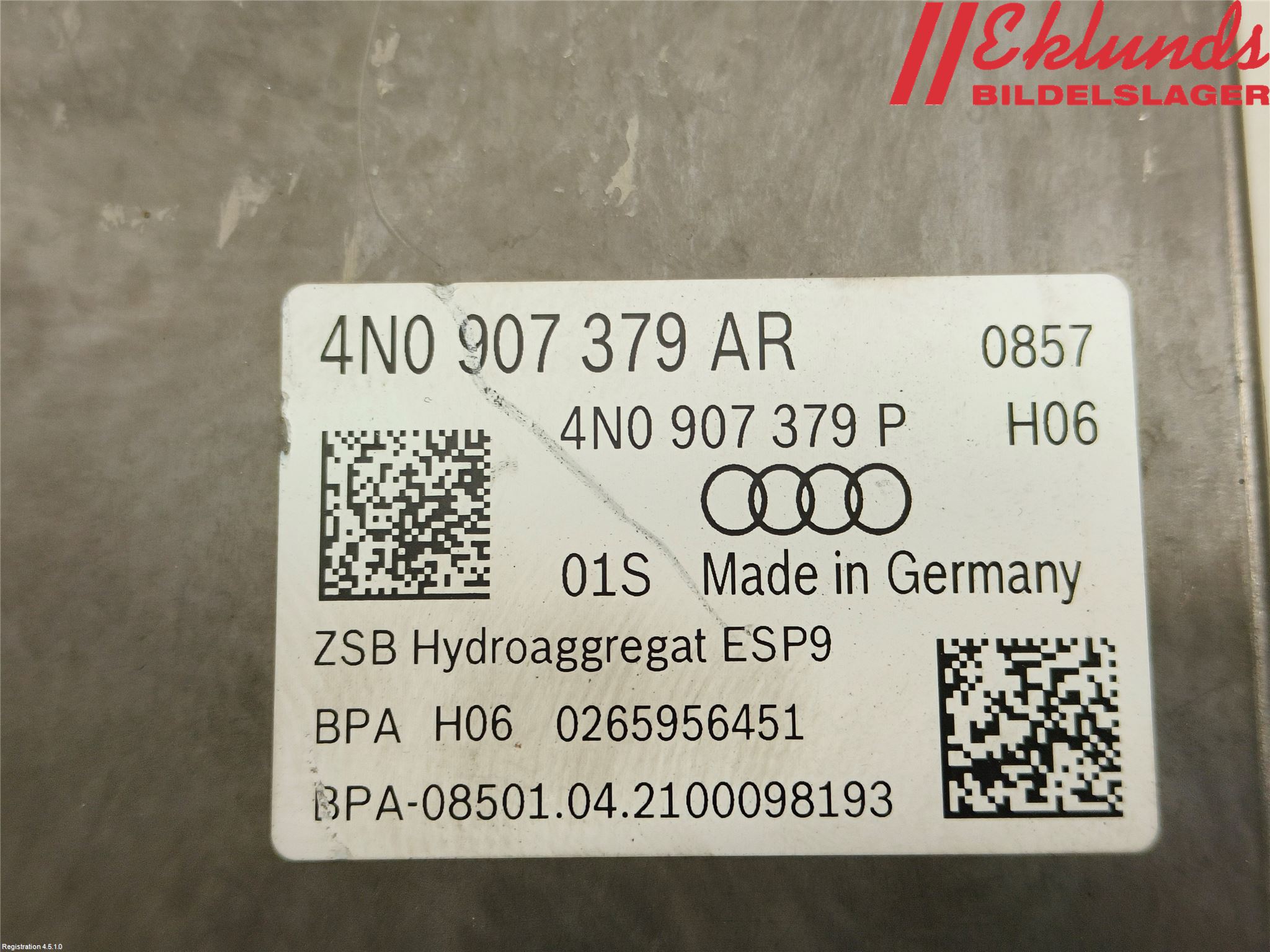 Audi A6 F2/C8 19- Abs Hydraulaggregat