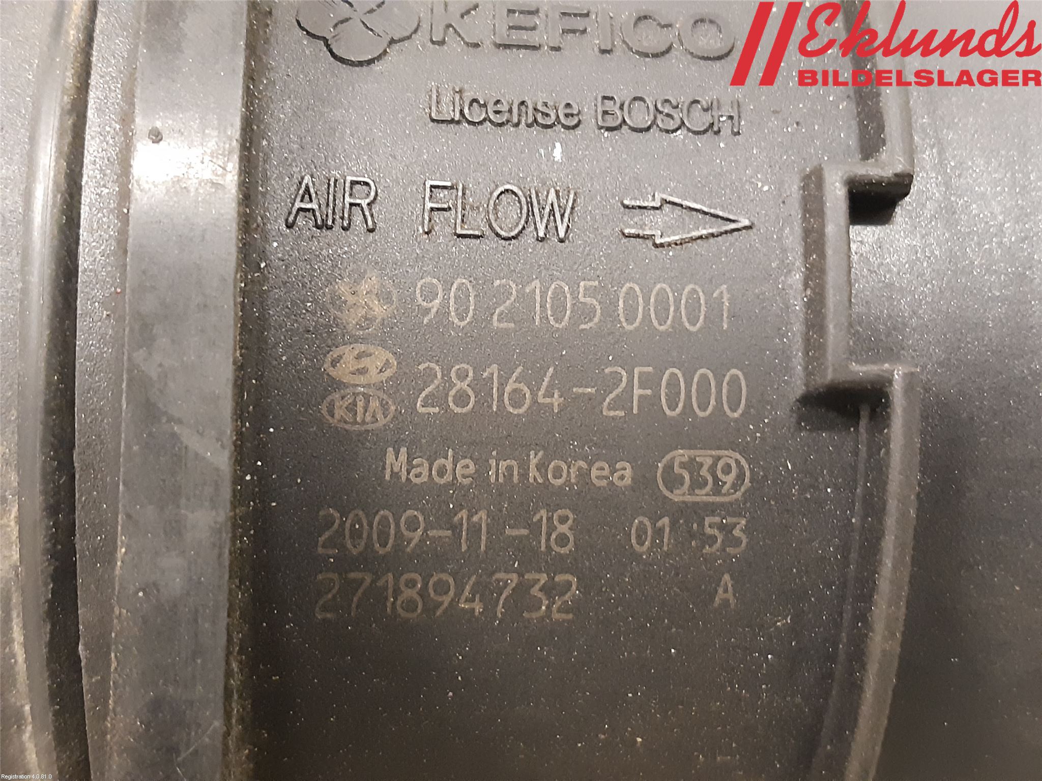 Hyundai ix35 Injluftmassamätare