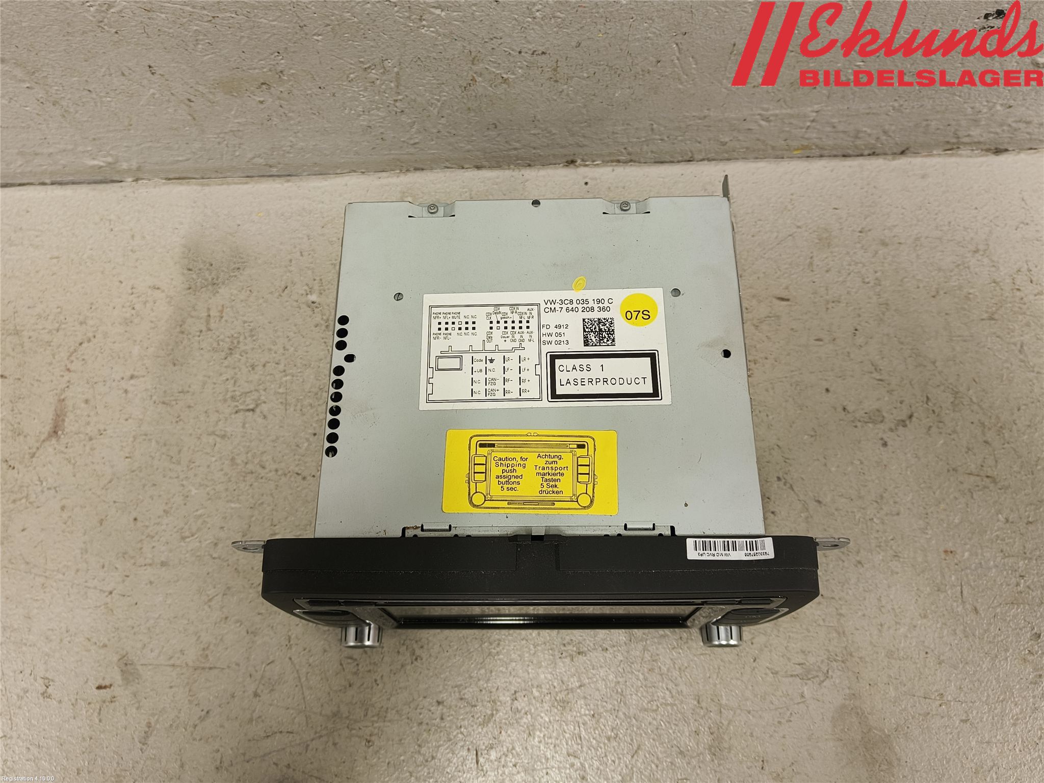 Volkswagen VW PASSAT 11-14 Cd Radio - Multimediapanel