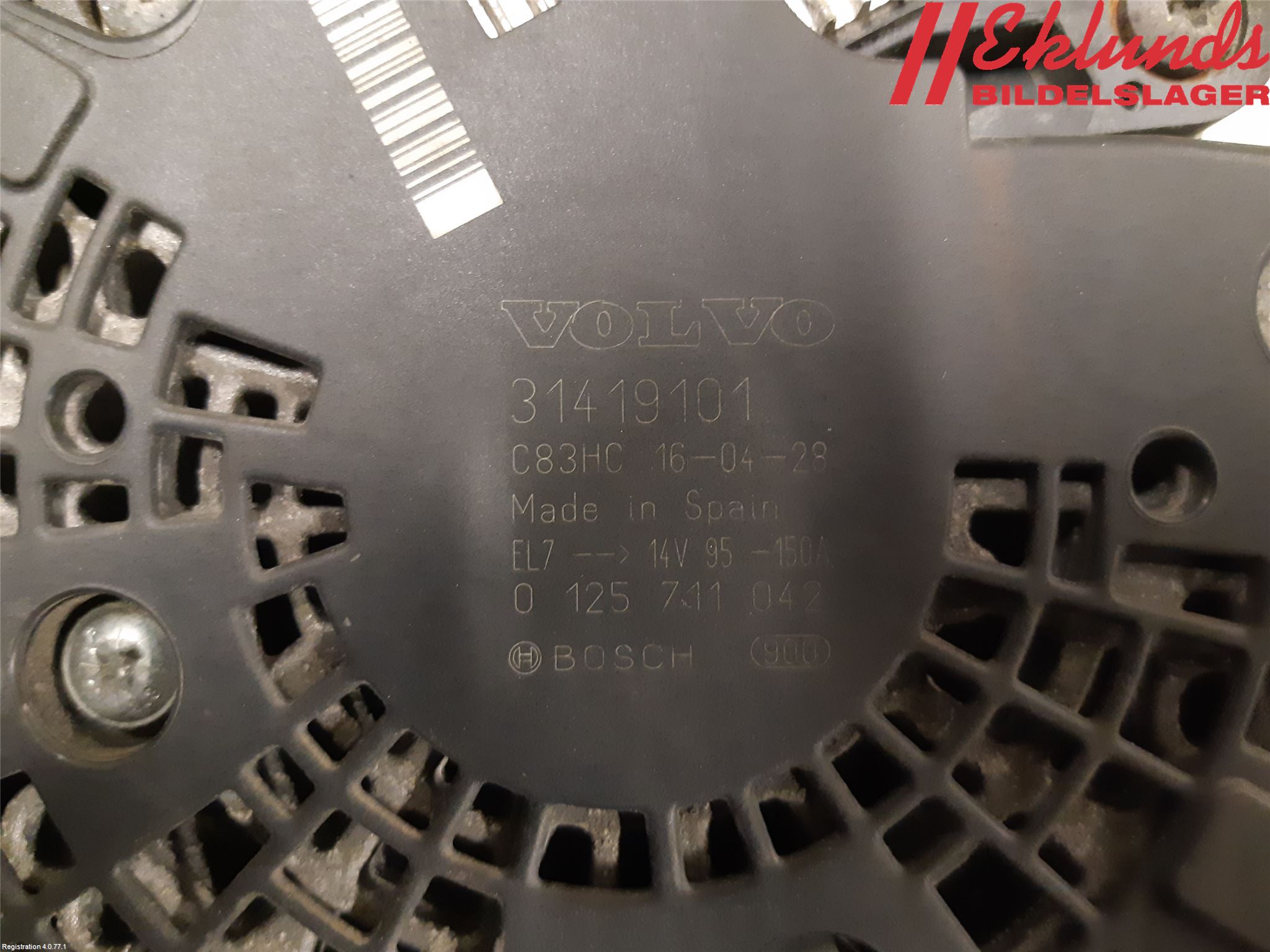 Volvo V60 14-18 Generator