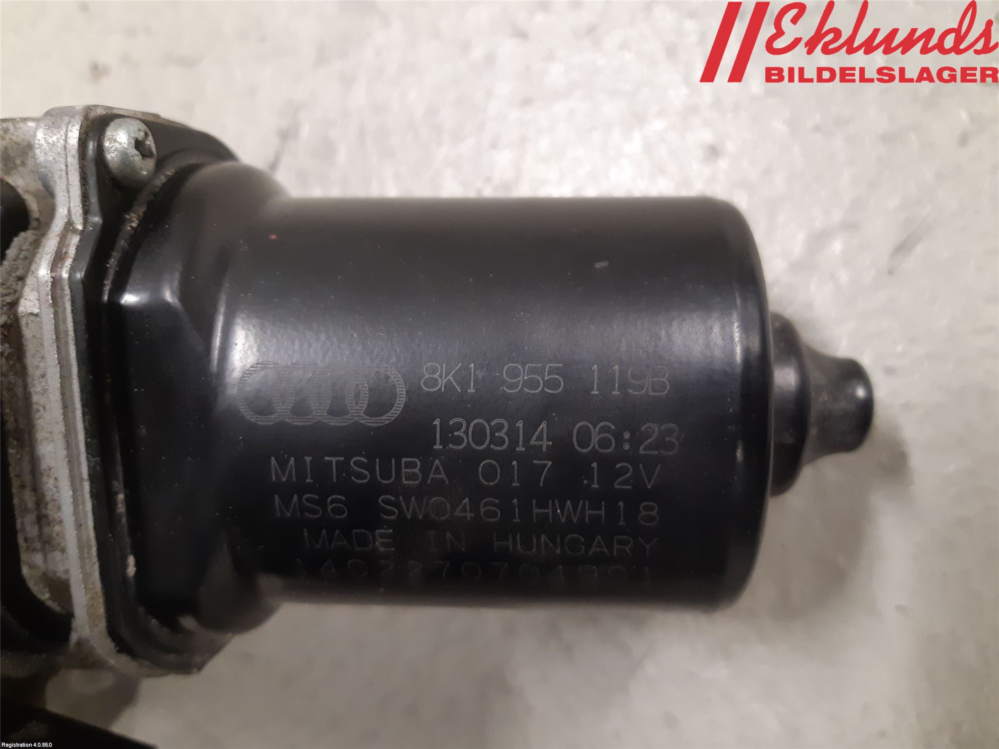 Audi A4 12-15 Torkarmotor Vindruta