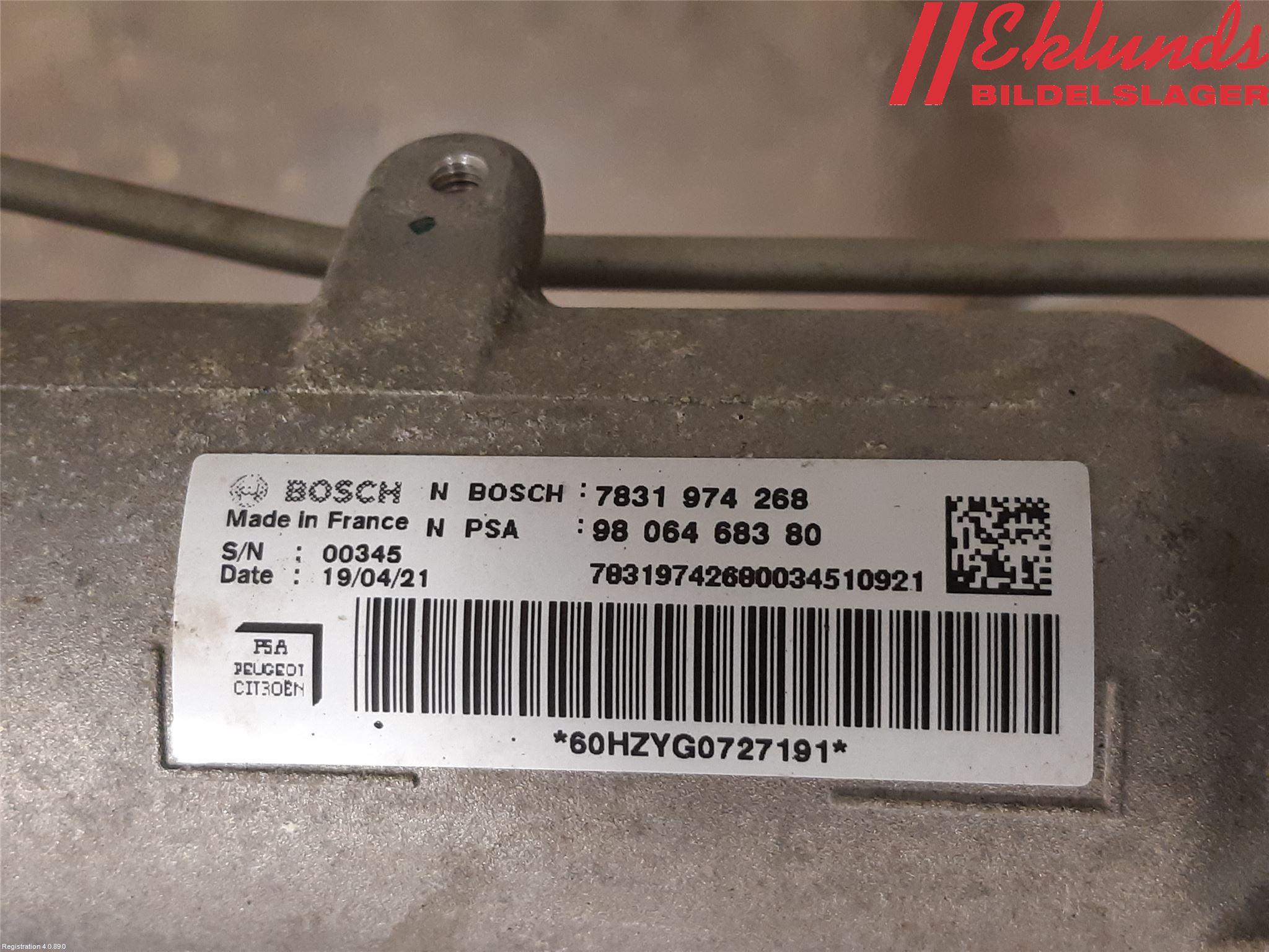 Peugeot EXPERT/E-EXPERT 17- Styrväxel Servo -Snäcka