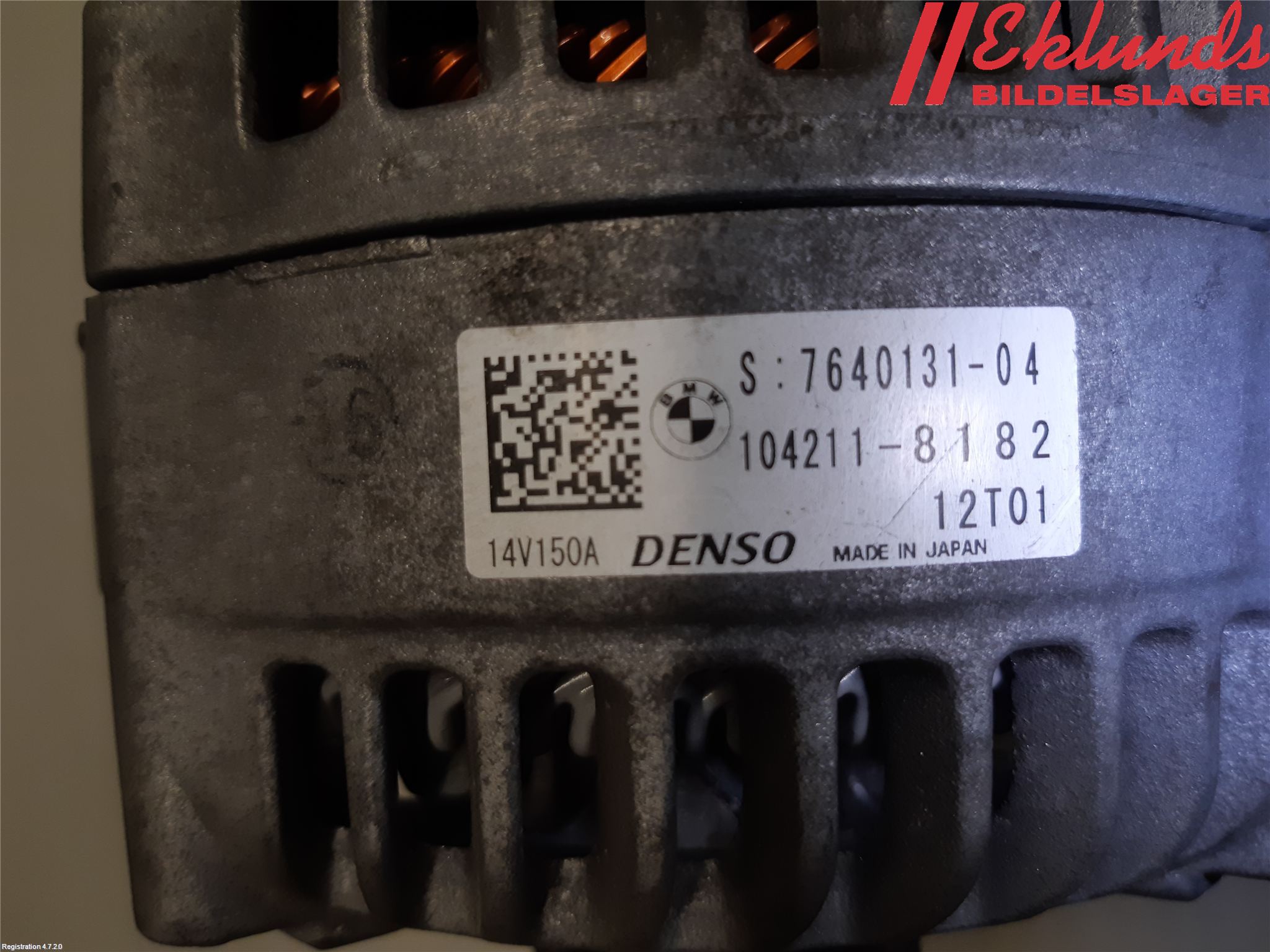 BMW 1 F20/F21 11-19 Generator